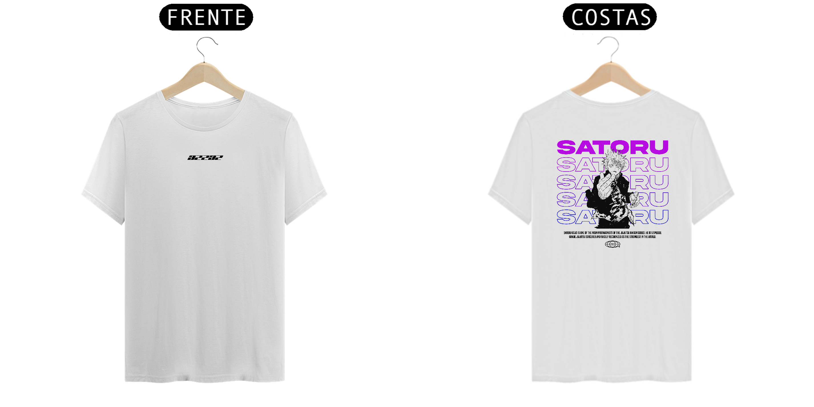 Nome do produto: Camiseta | Satoru Gojo - \'\' O MAIS FORTE\'\'