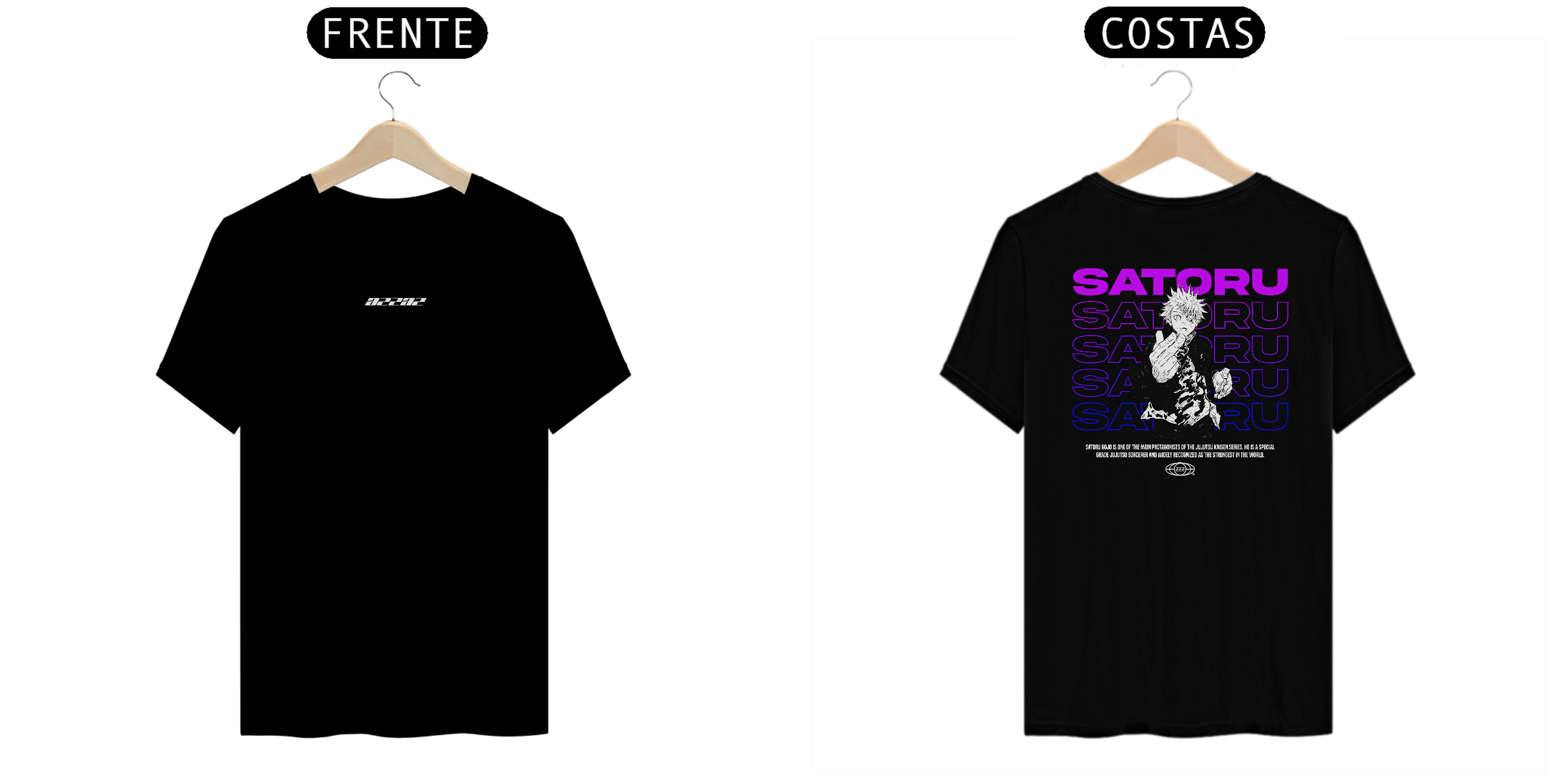 Nome do produto: Camiseta | Satoru Gojo - \'\' O MAIS FORTE\'\'