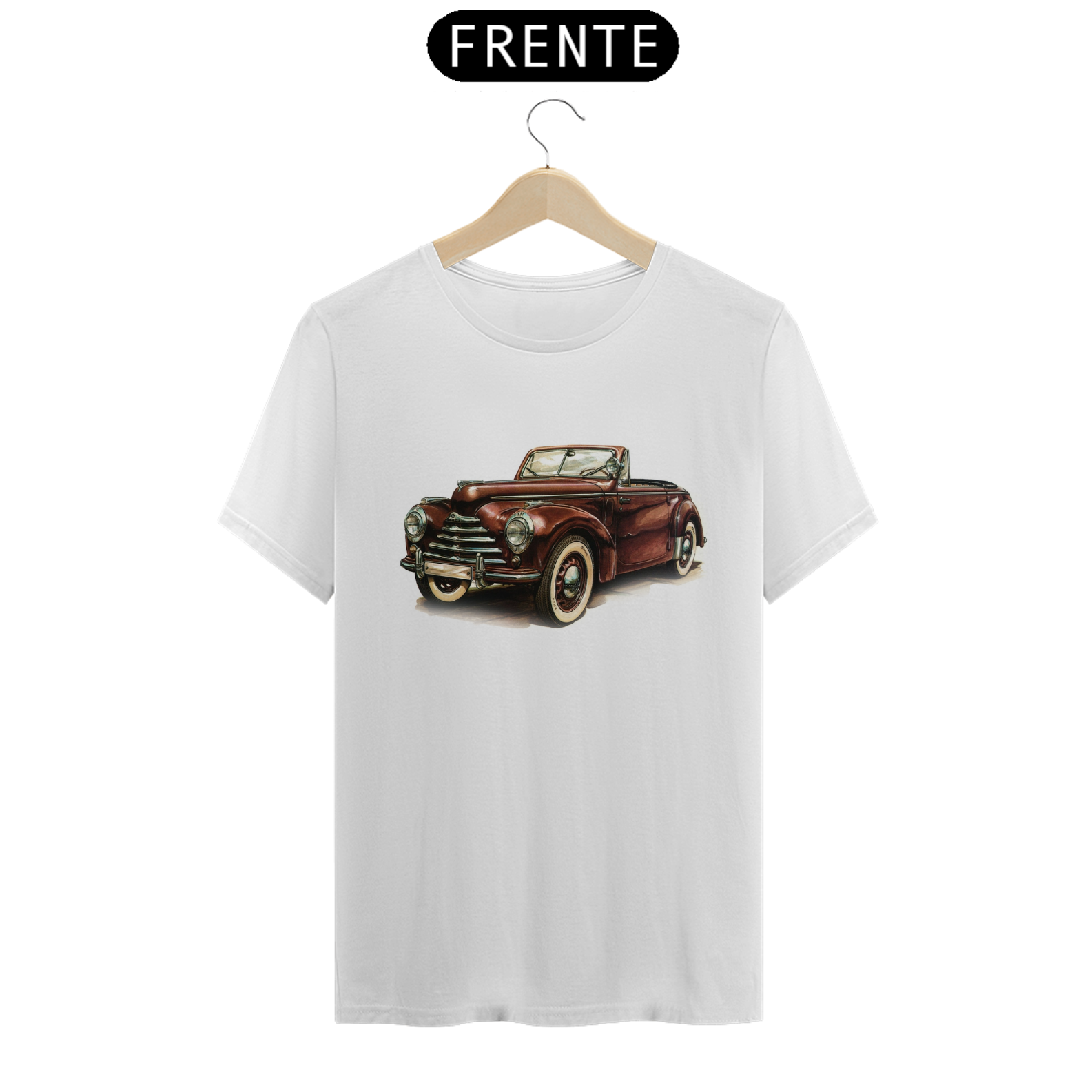 Nome do produto: camiseta masculina carro vintage 