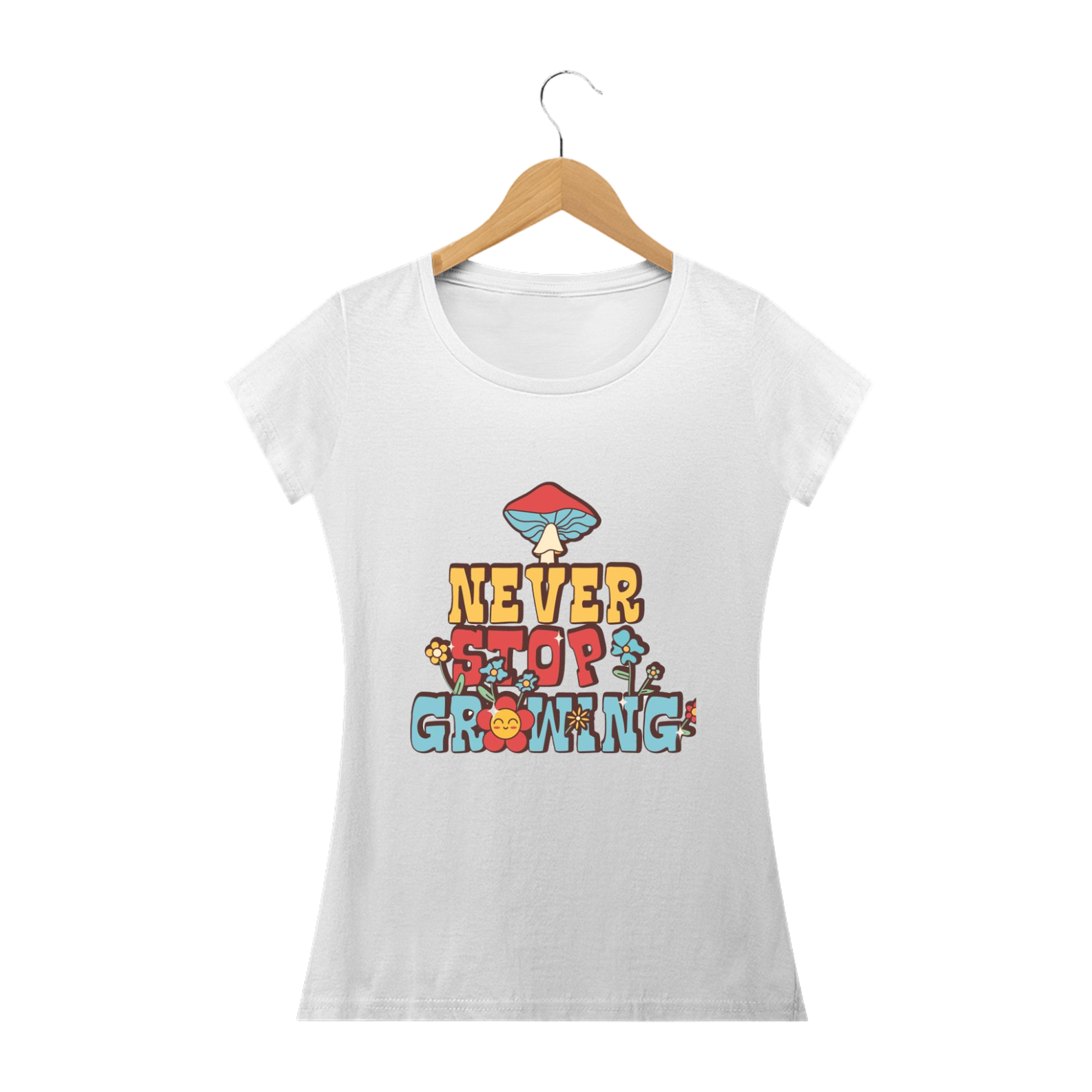 Nome do produto: camiseta feminina cogumelo