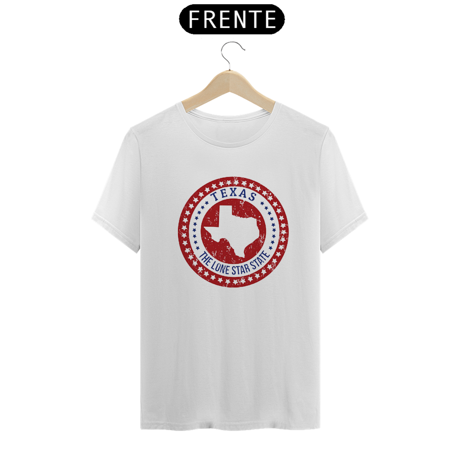 Nome do produto: Camiseta masculina country Texas 