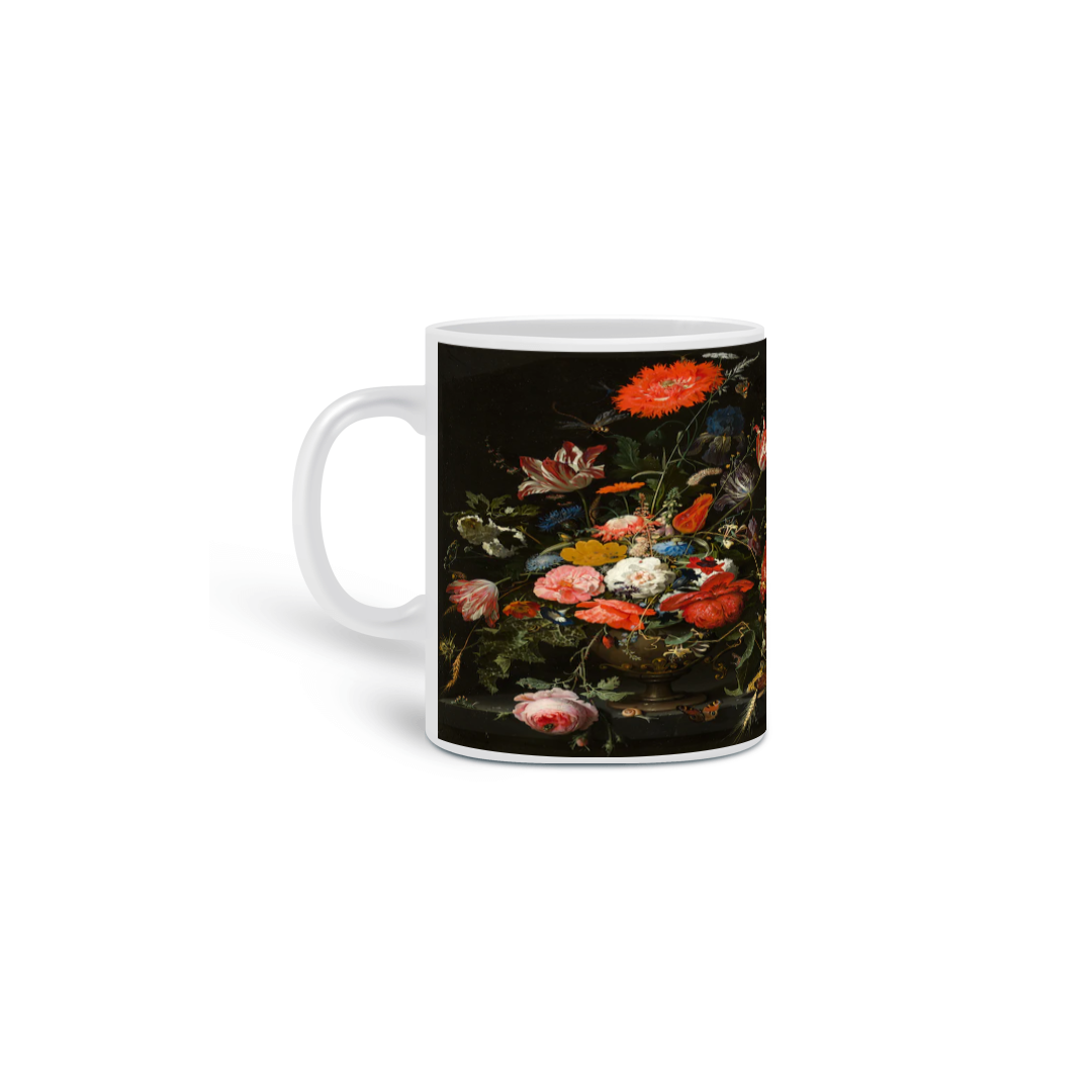 Nome do produto: caneca floral 
