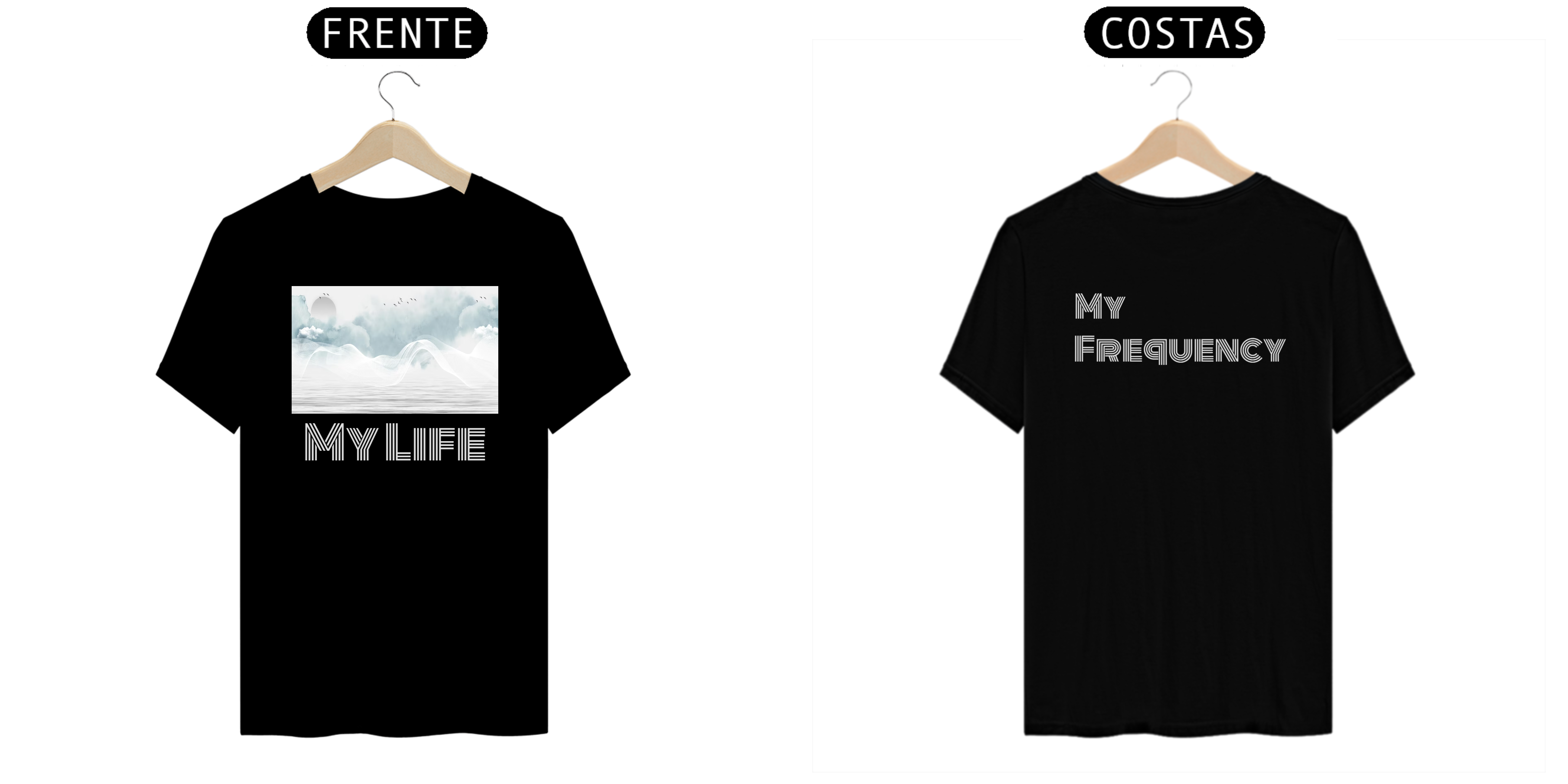 Nome do produto: Camiseta Personalizada My Life, My Frequency