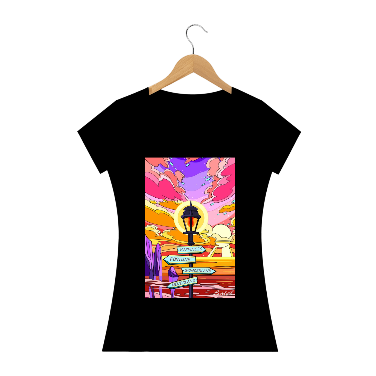 Nome do produto: Camiseta Feminina CAMINHOS