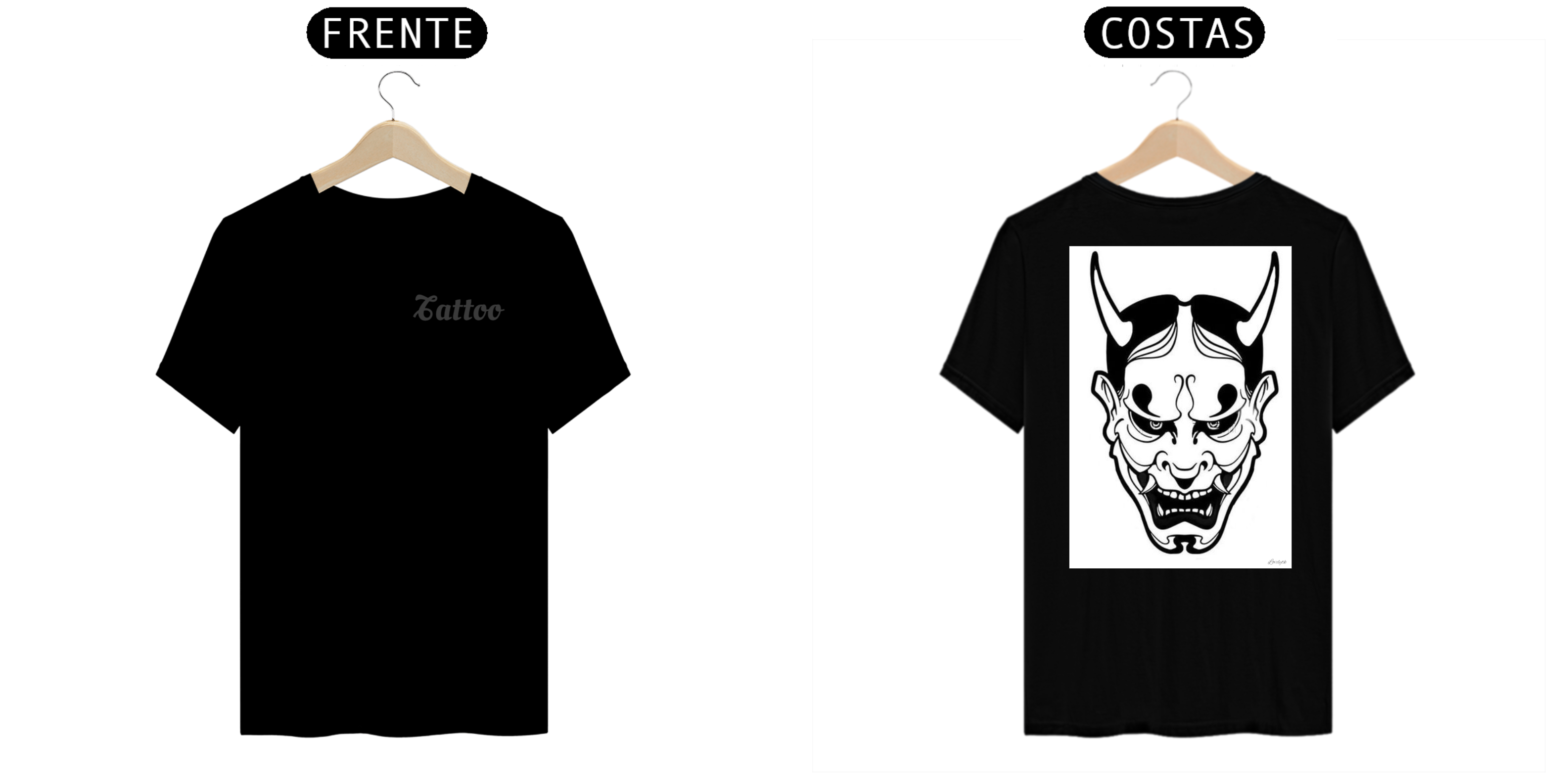 Nome do produto: Camiseta Masculina - Tattoo Oni