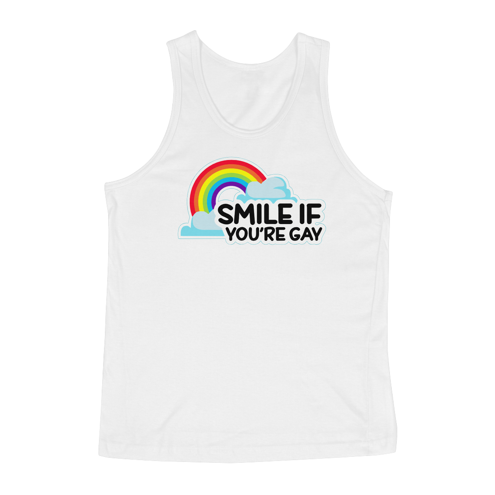 Nome do produto: Regata Smile if you\'re Gay