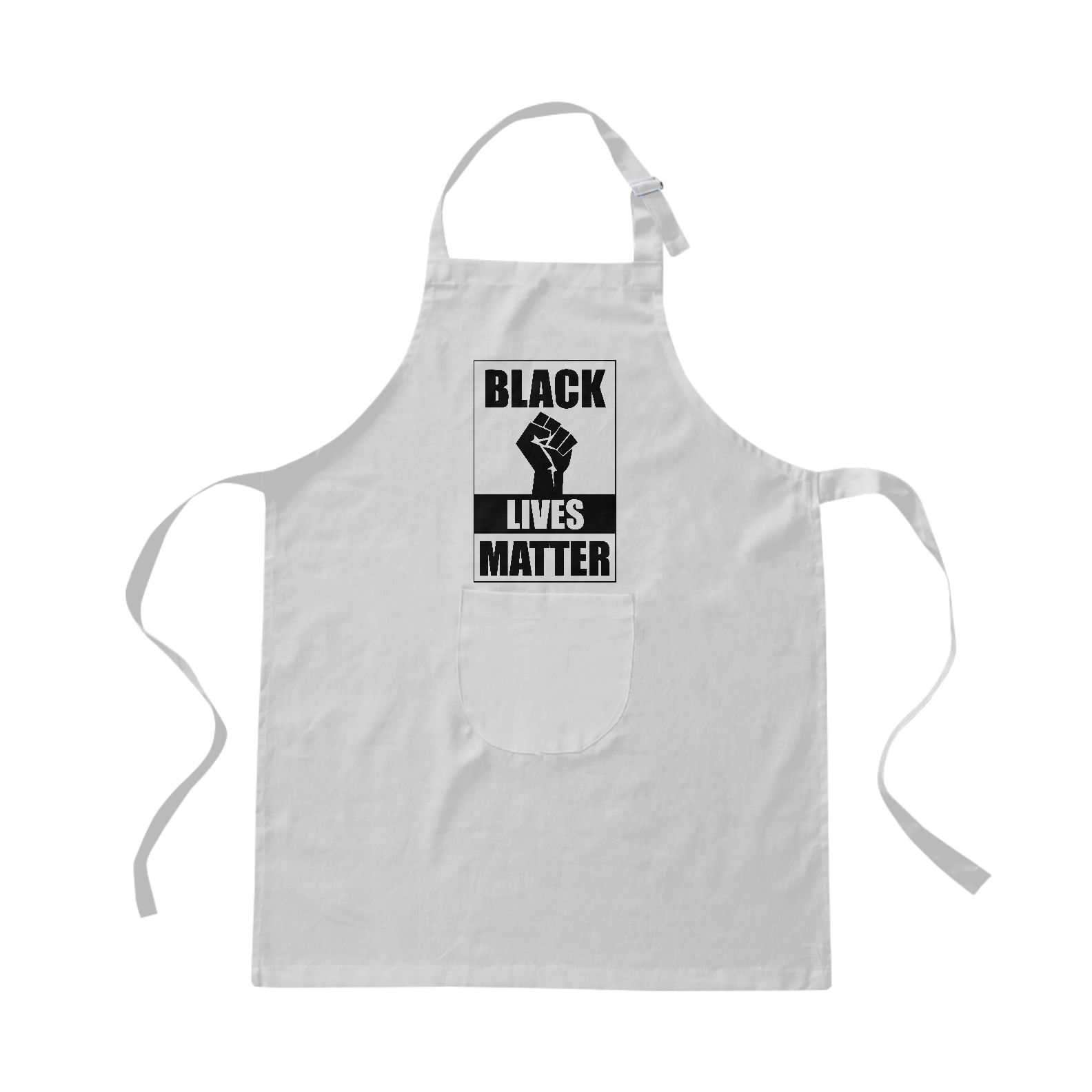 Nome do produto: Avental Black Lives Matter (Azul/Branco/Vermelho)