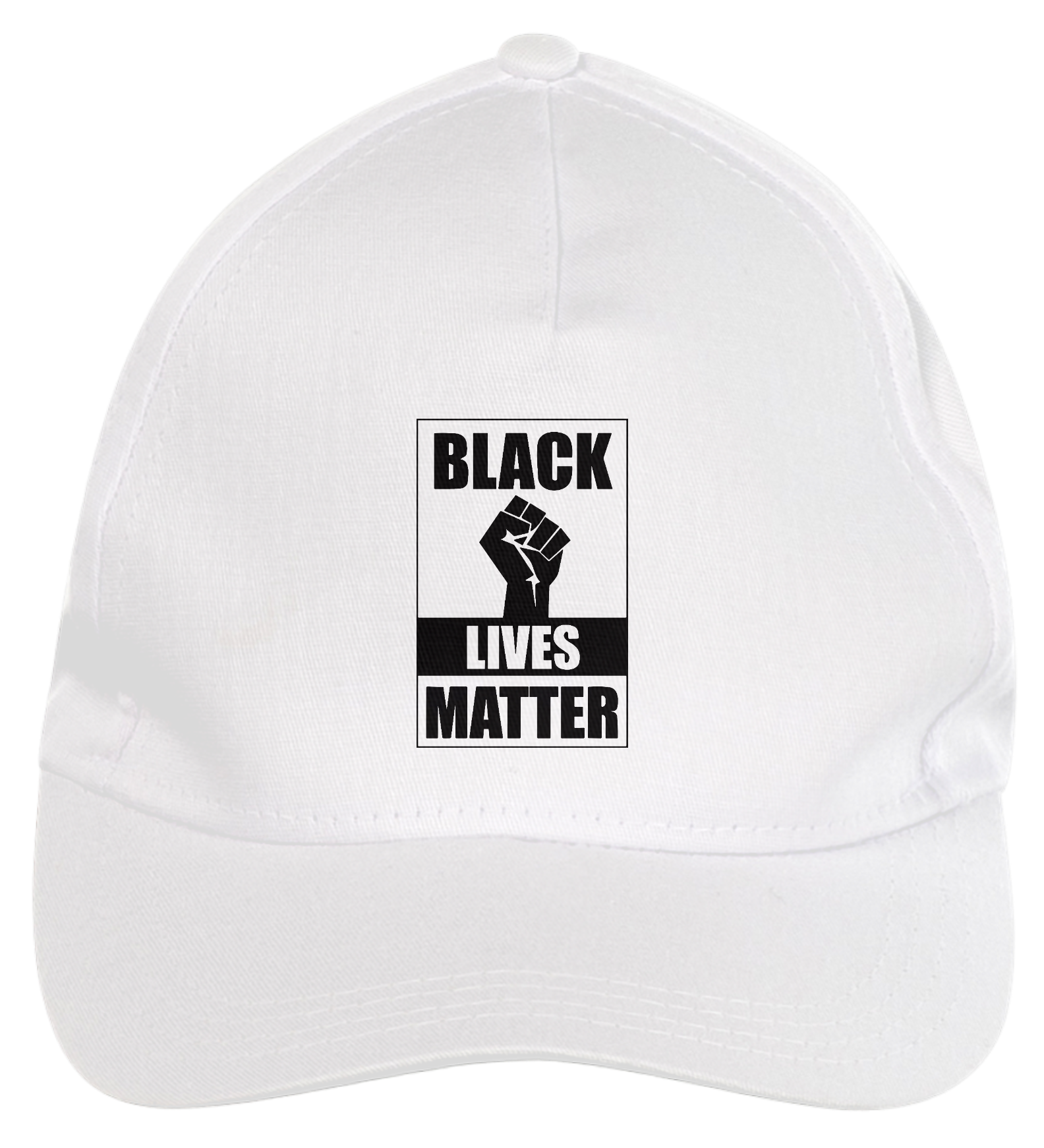 Nome do produto: Boné de Brim Black Lives Matter (Branco/Verm/Rosa)
