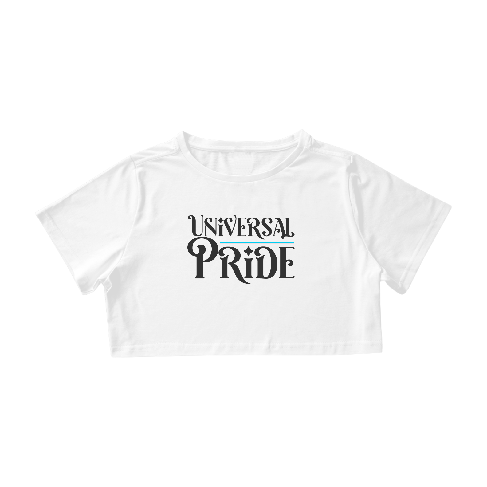 Nome do produto: Cropped Universal Pride (Branco)
