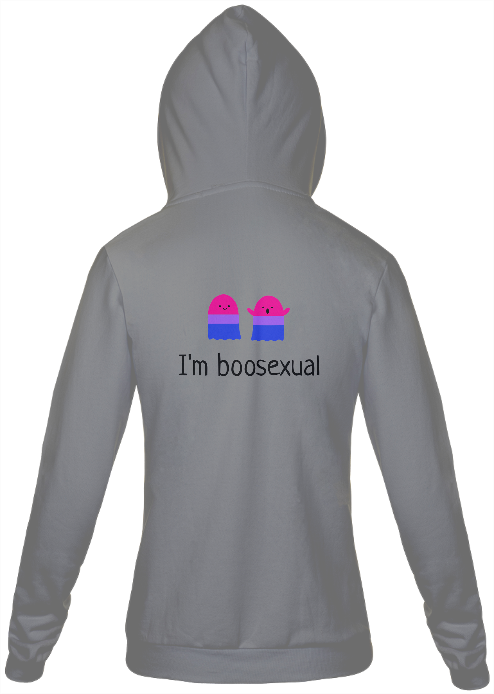 Nome do produto: Moletom Ziper Boosexual Branco/Cinza