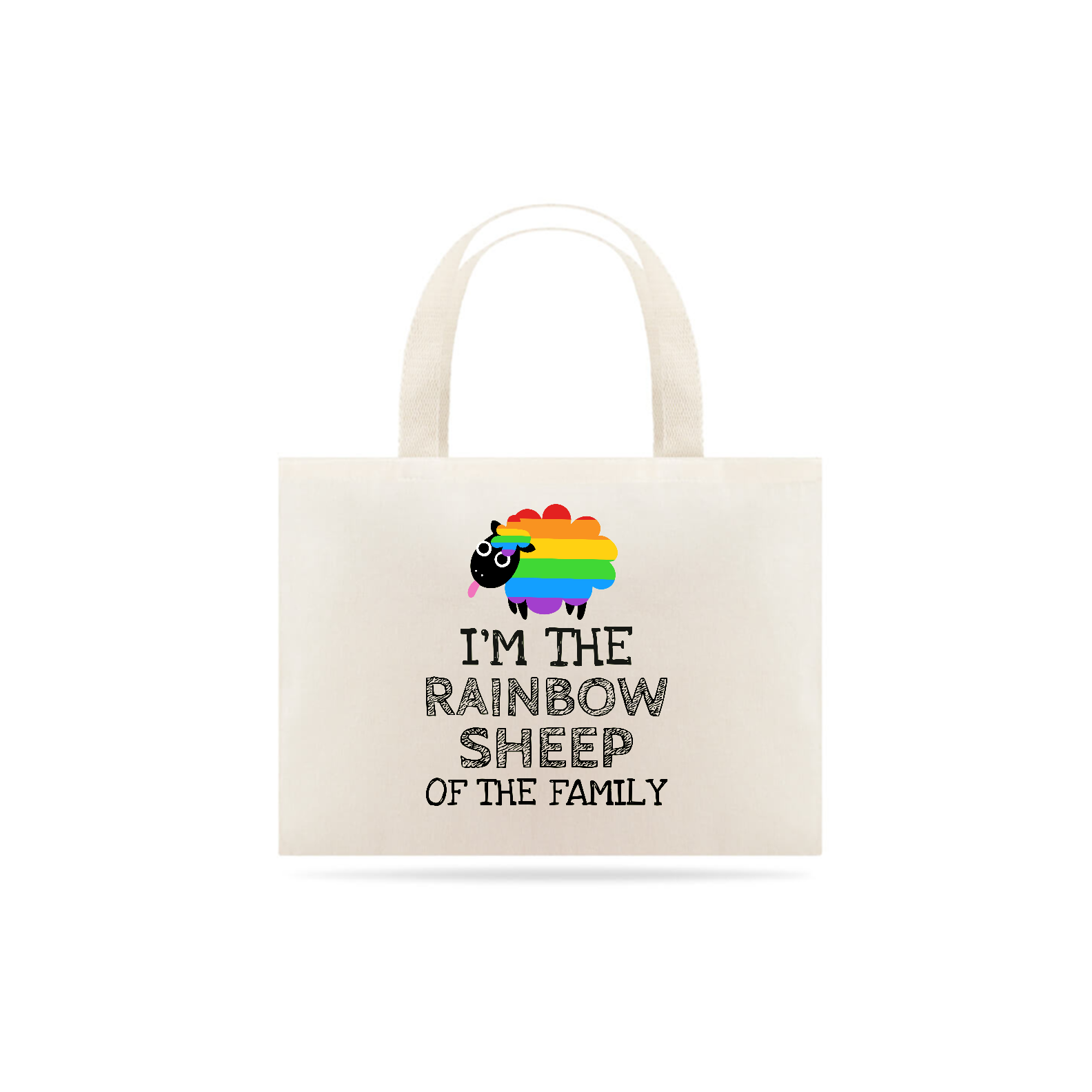 Nome do produto: Ecobag Rainbow Sheep