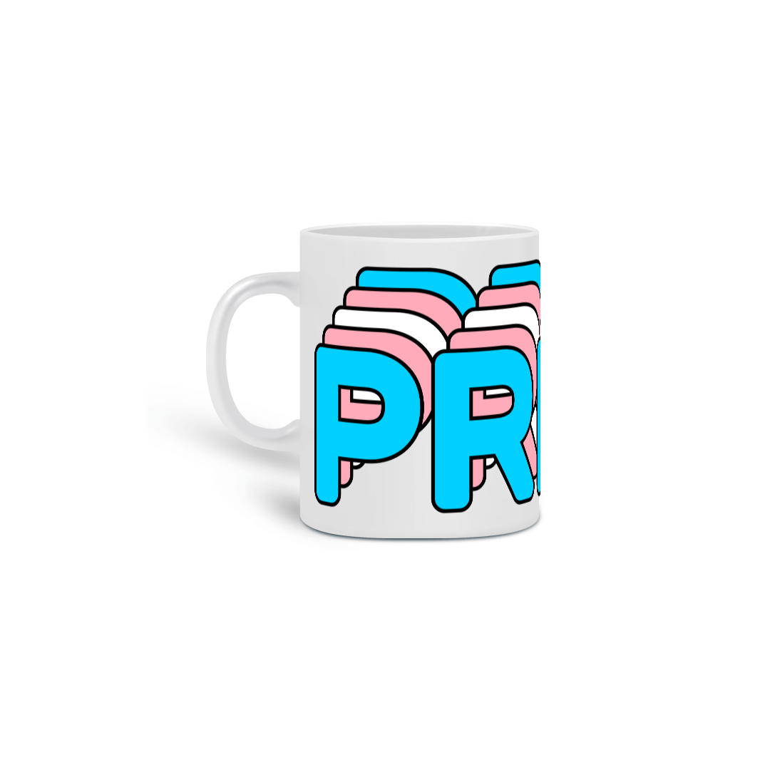 Nome do produto: Caneca Trans Pride