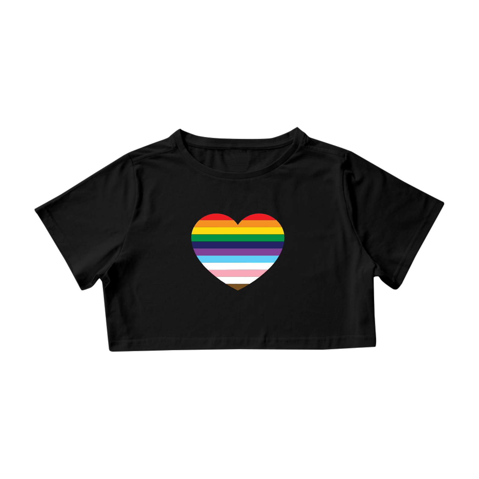 Nome do produto: Cropped Pride Heart 