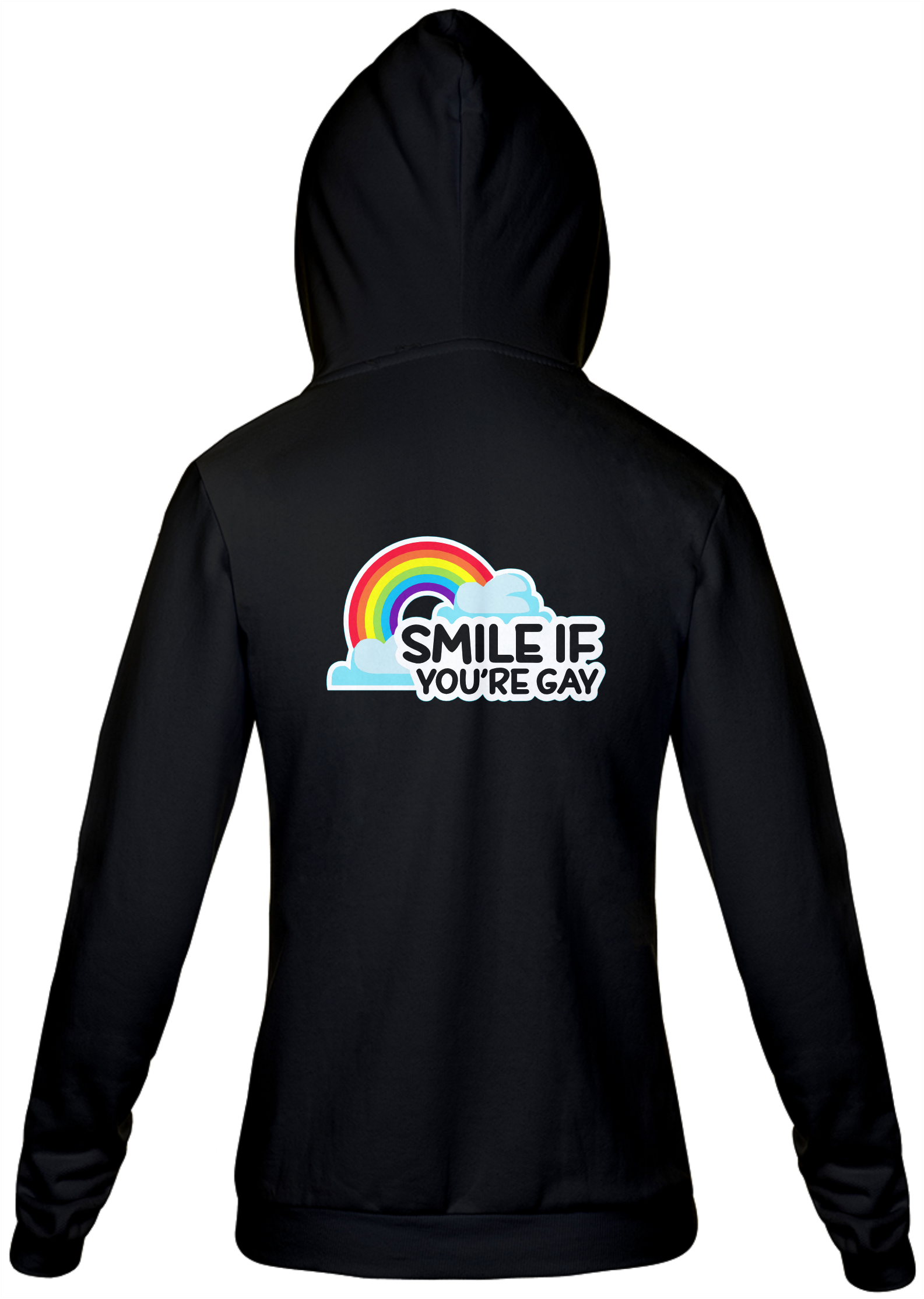 Nome do produto: Moletom Ziper Smile if you\'re Gay