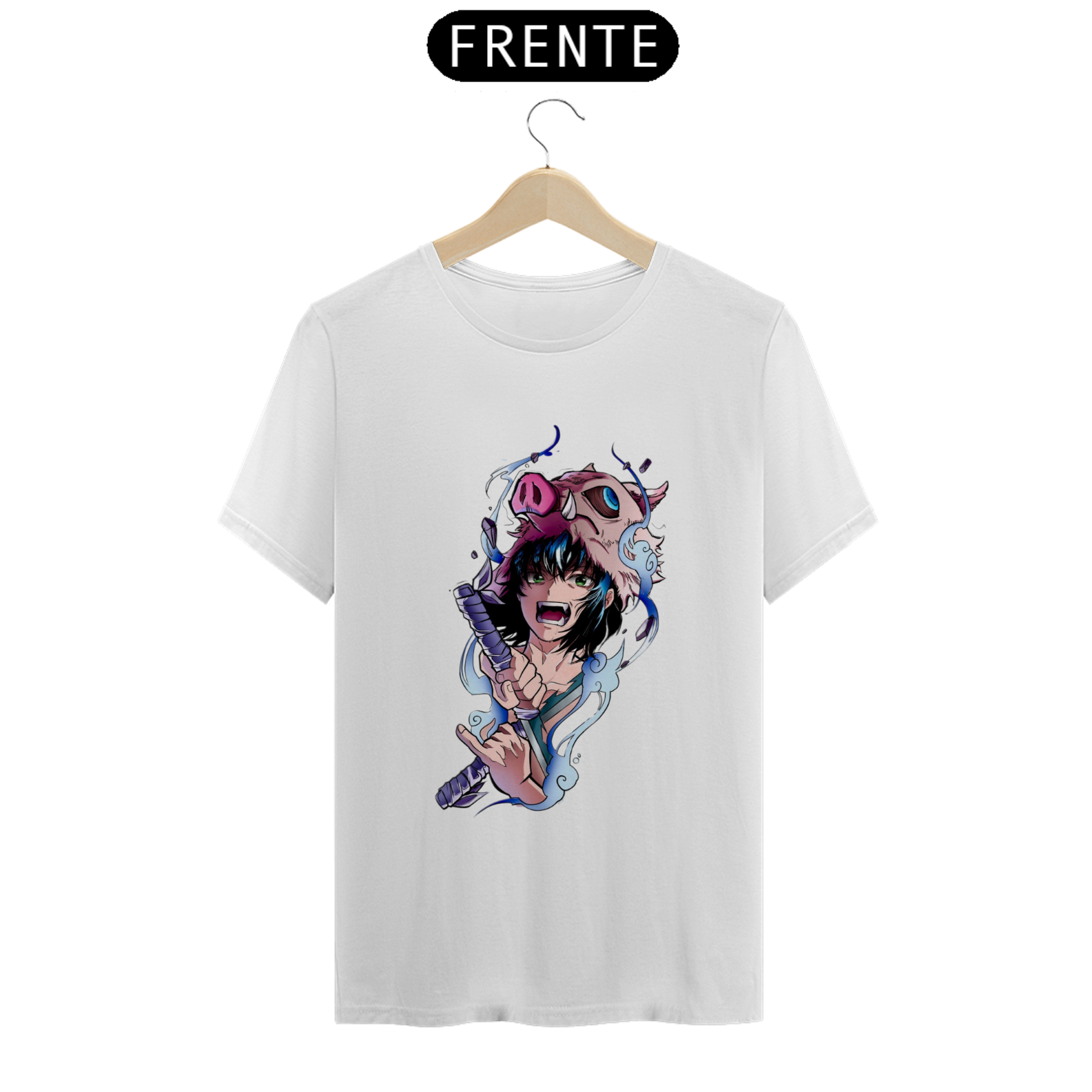 Nome do produto: CAMISETA INOSUKE 100% ALGODÃO, MALHA CARDADA.