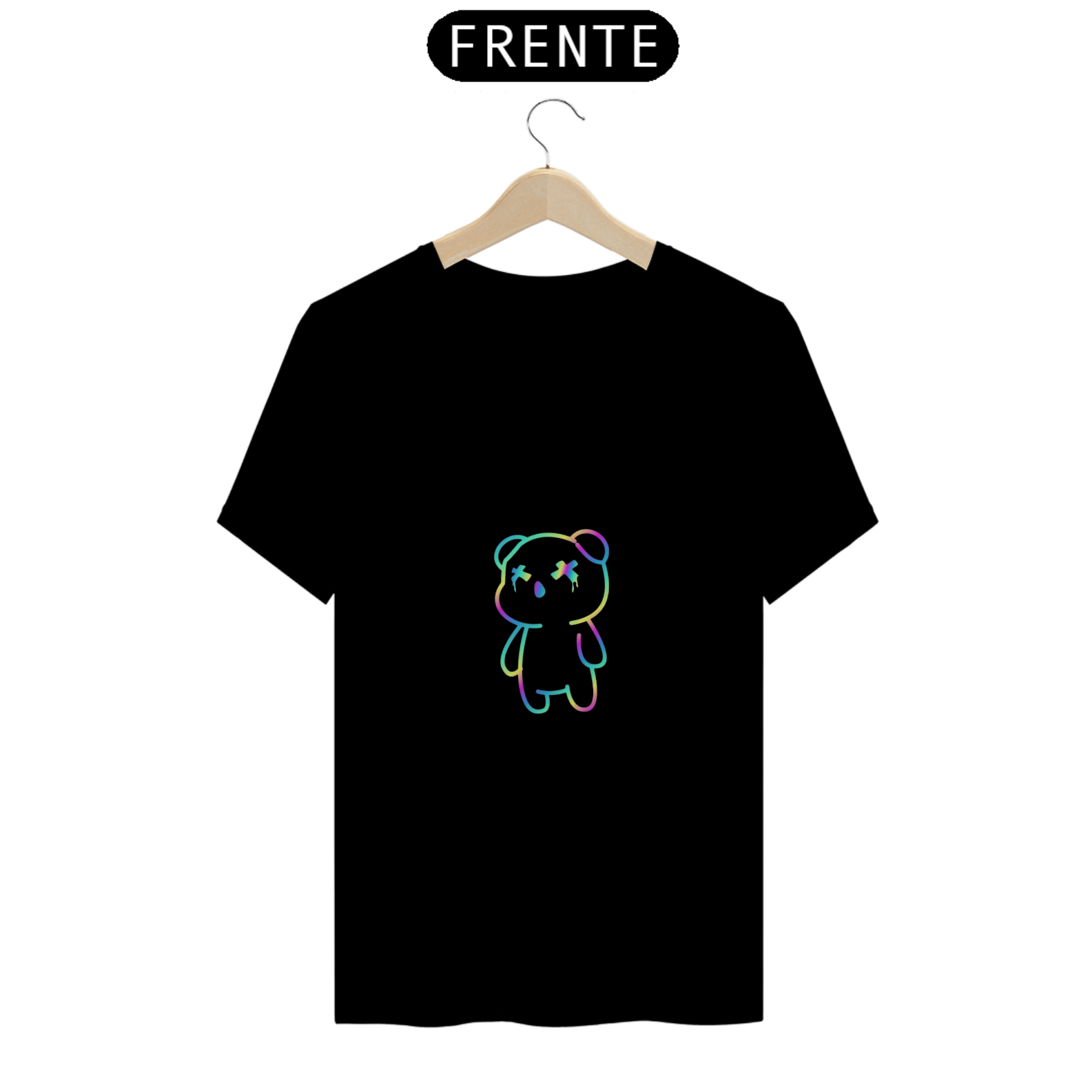 Nome do produto: CAMISETA URSO 100% ALGODÃO, MALHA CARDADA.