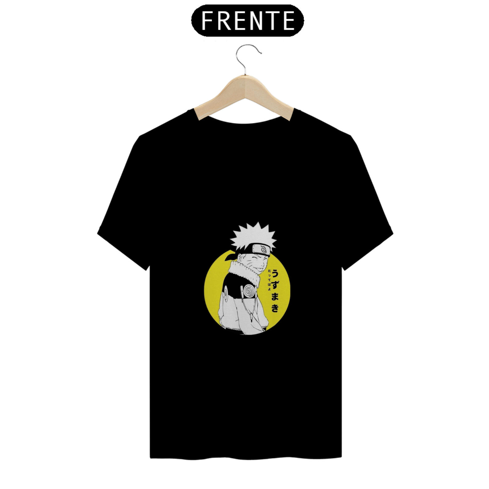 Nome do produto: CAMISETA NARUTO 100% ALGODÃO, MALHA CARDADA.