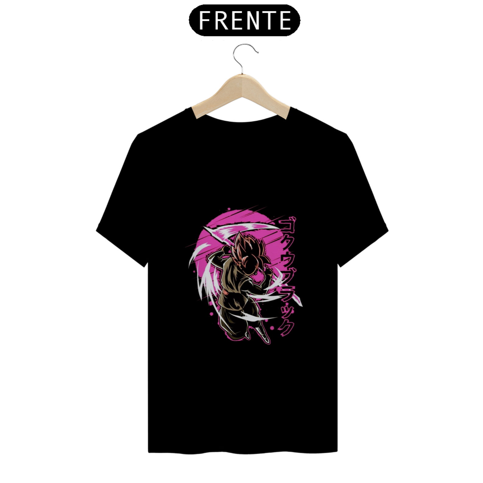 Nome do produto: CAMISETA GOKU BLACK 100% ALGODÃO, MALHA CARDADA
