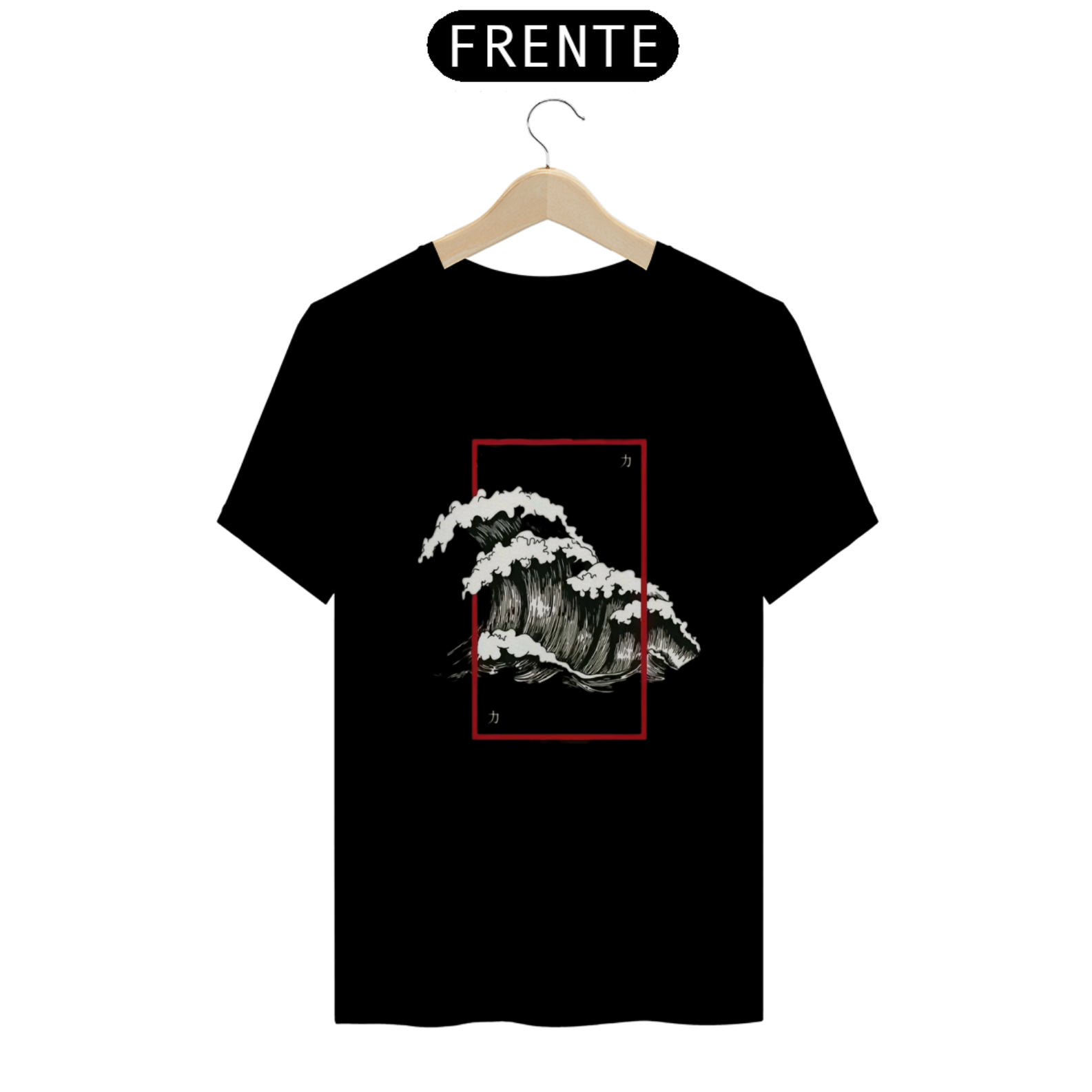 Nome do produto: CAMISETA ONDAS 100% ALGODÃO, MALHA CARDADA.