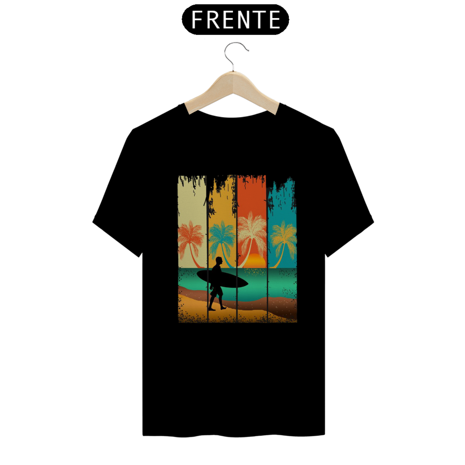Nome do produto: CAMISETA SURF 00% ALGODÃO, MALHA CARDADA.