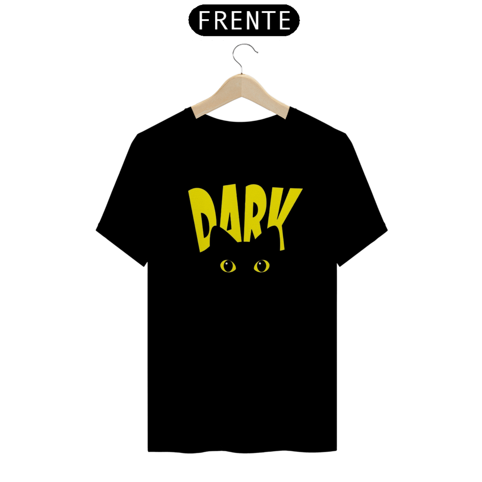 Nome do produto: CAMISETA GATO PRETO