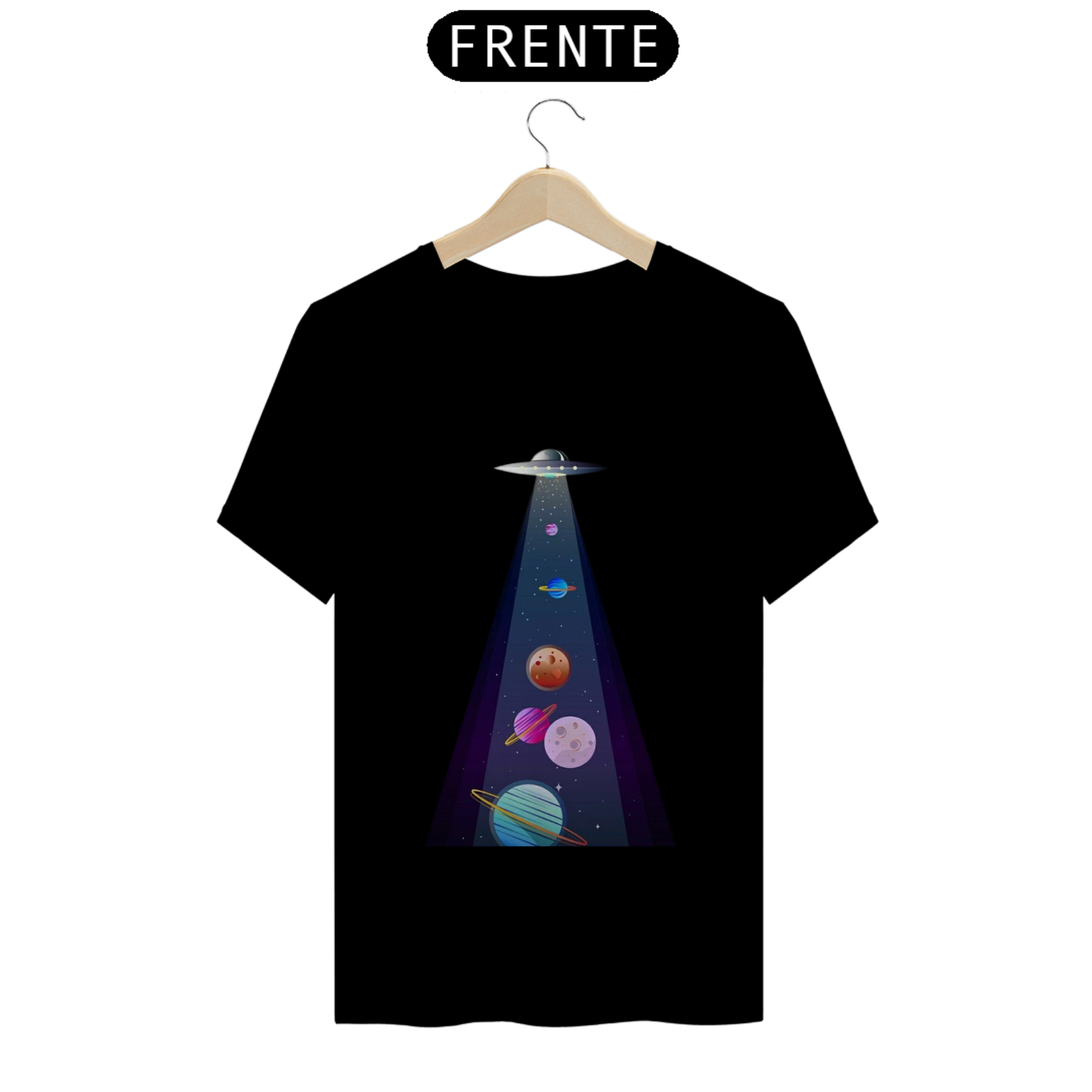Nome do produto: CAMISETA PLANETAS 100%ALGODÃO, MALHA CARDADA.