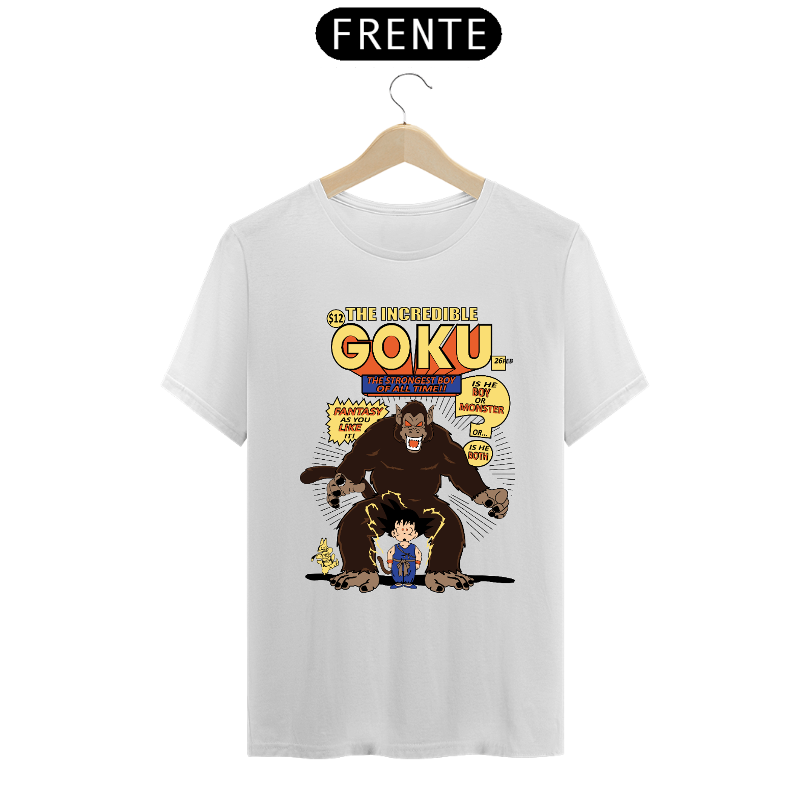 Nome do produto: Camiseta masculina transformação Oozaru 