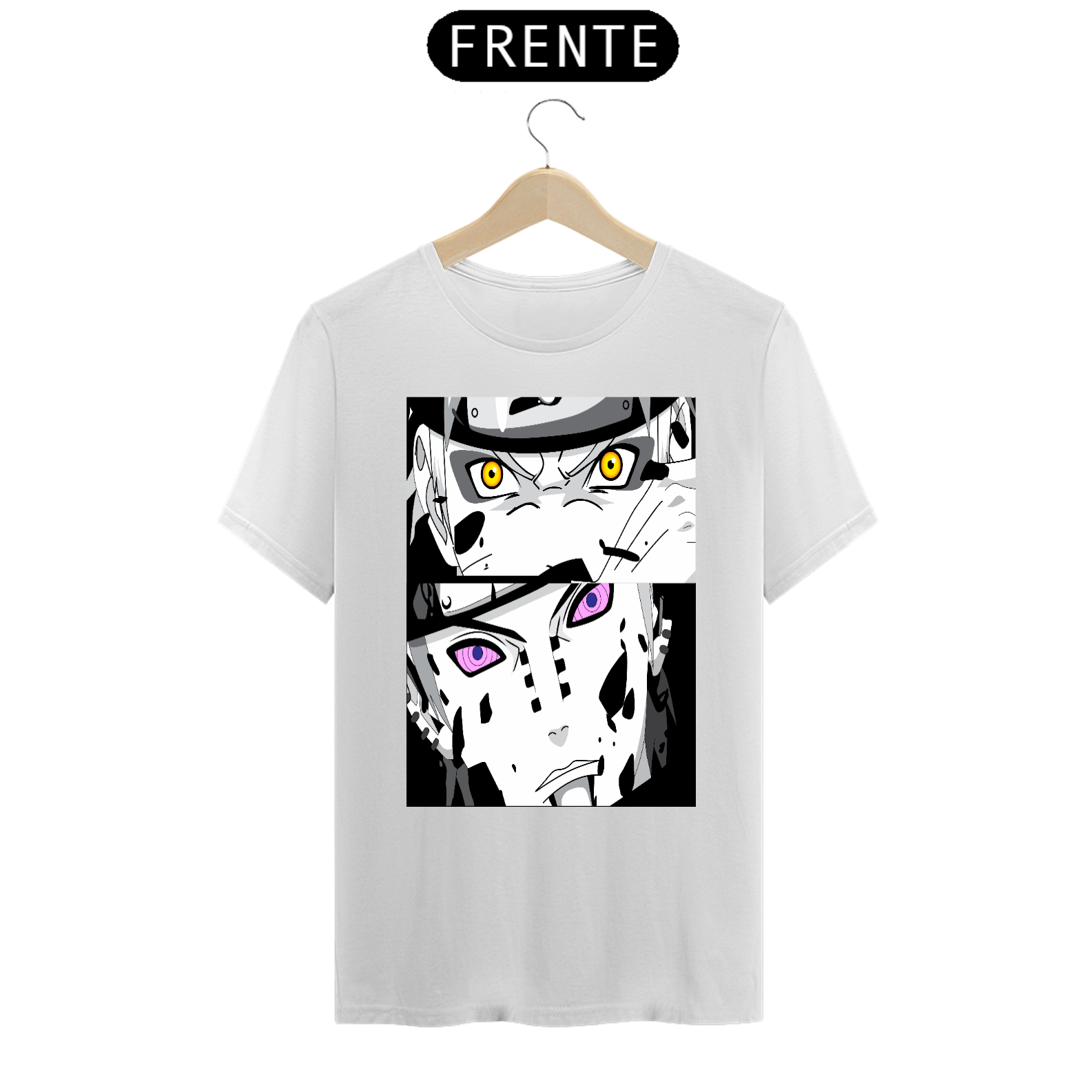 Nome do produto: Camiseta masculina Naruto vs Pain