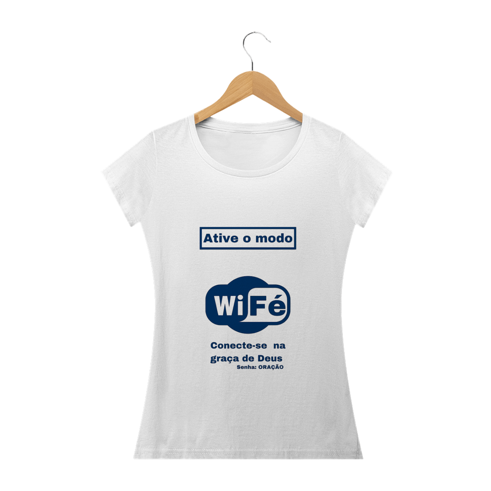 Nome do produto: Camiseta feminina Wi fé 