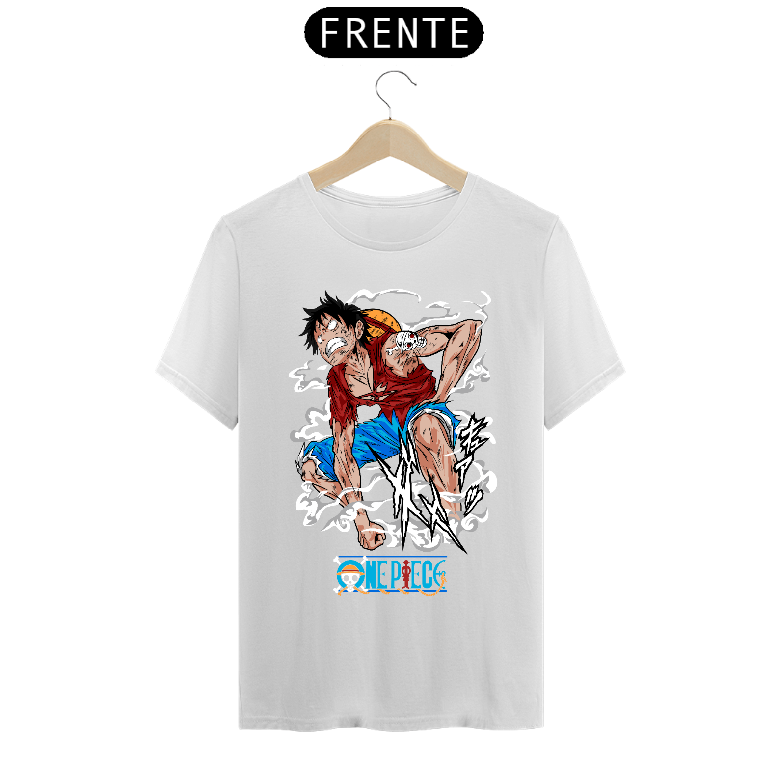 Nome do produto: Camiseta masculina Luffy