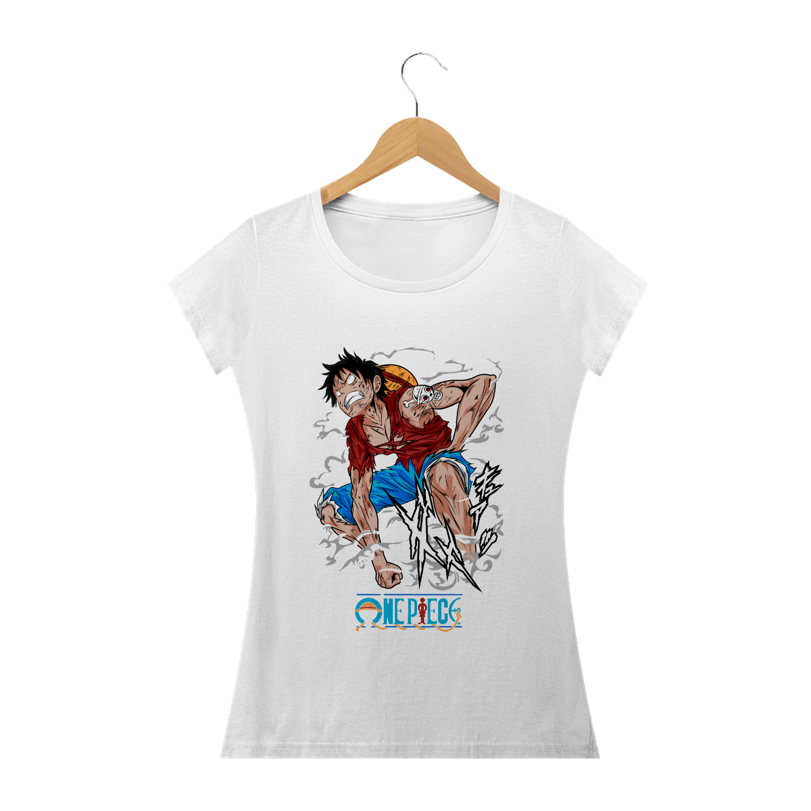 Nome do produto: Camiseta feminina Luffy