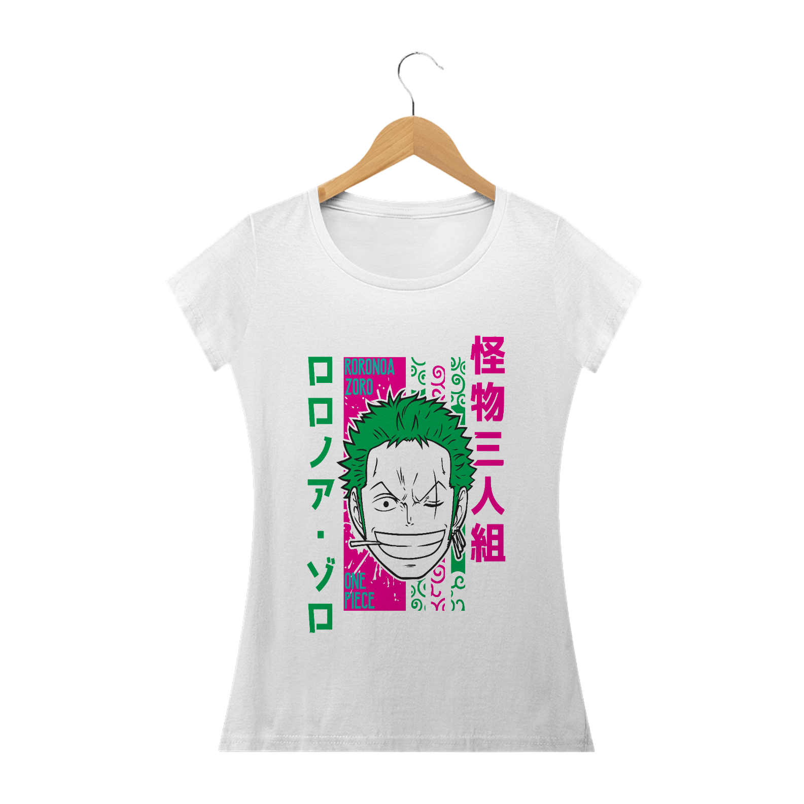 Nome do produto: Camiseta feminina Roronoa Zoro