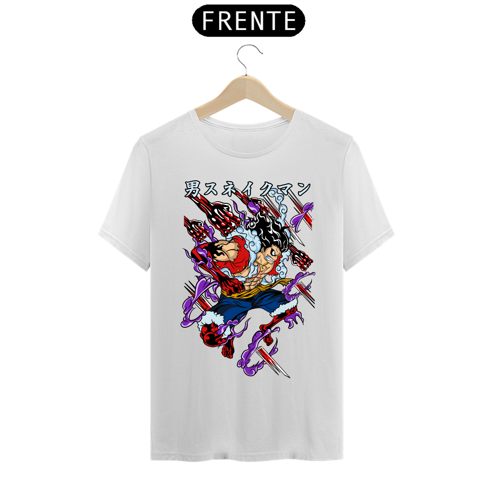 Nome do produto: Camiseta masculina Luffy