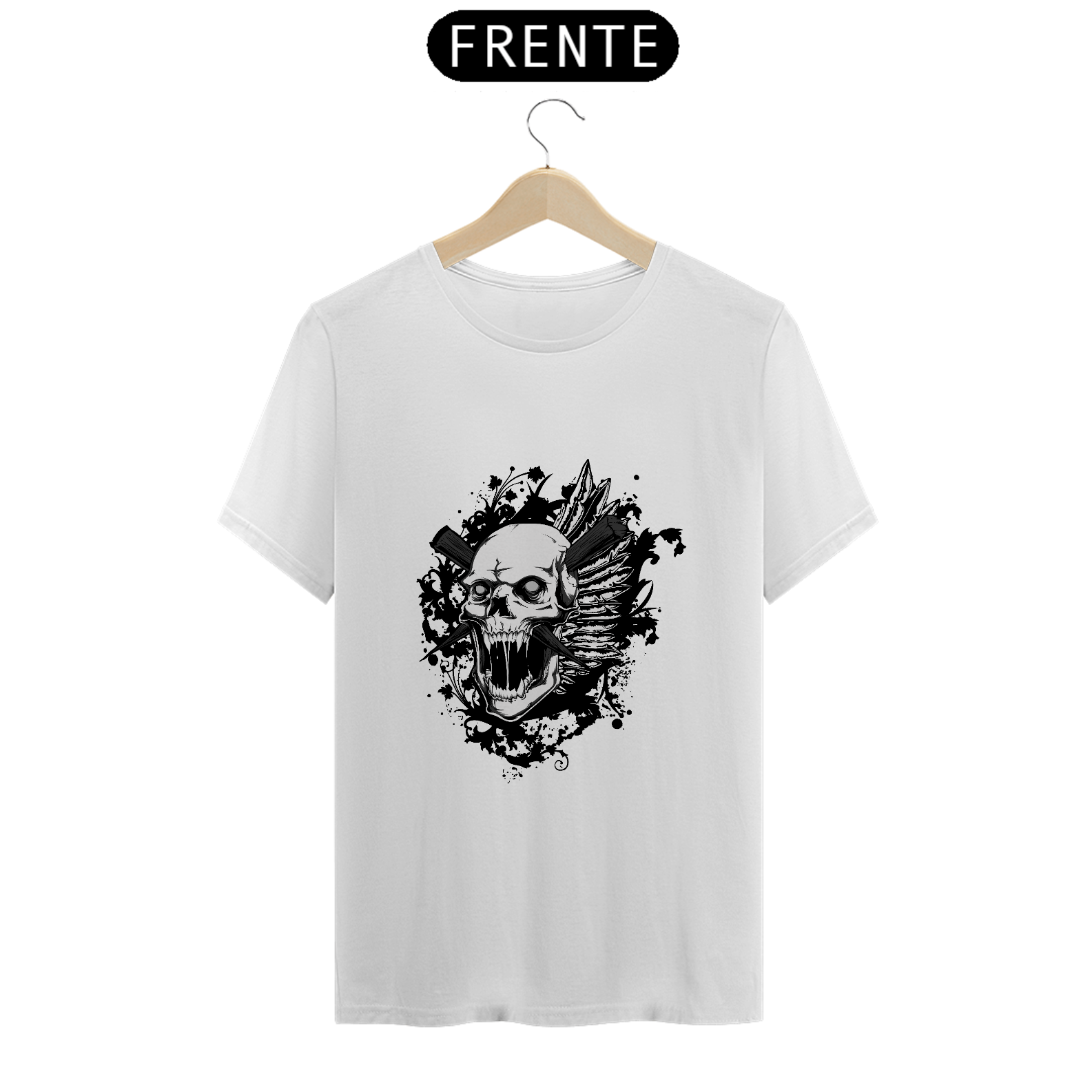 Nome do produto: Camiseta masculina Skull