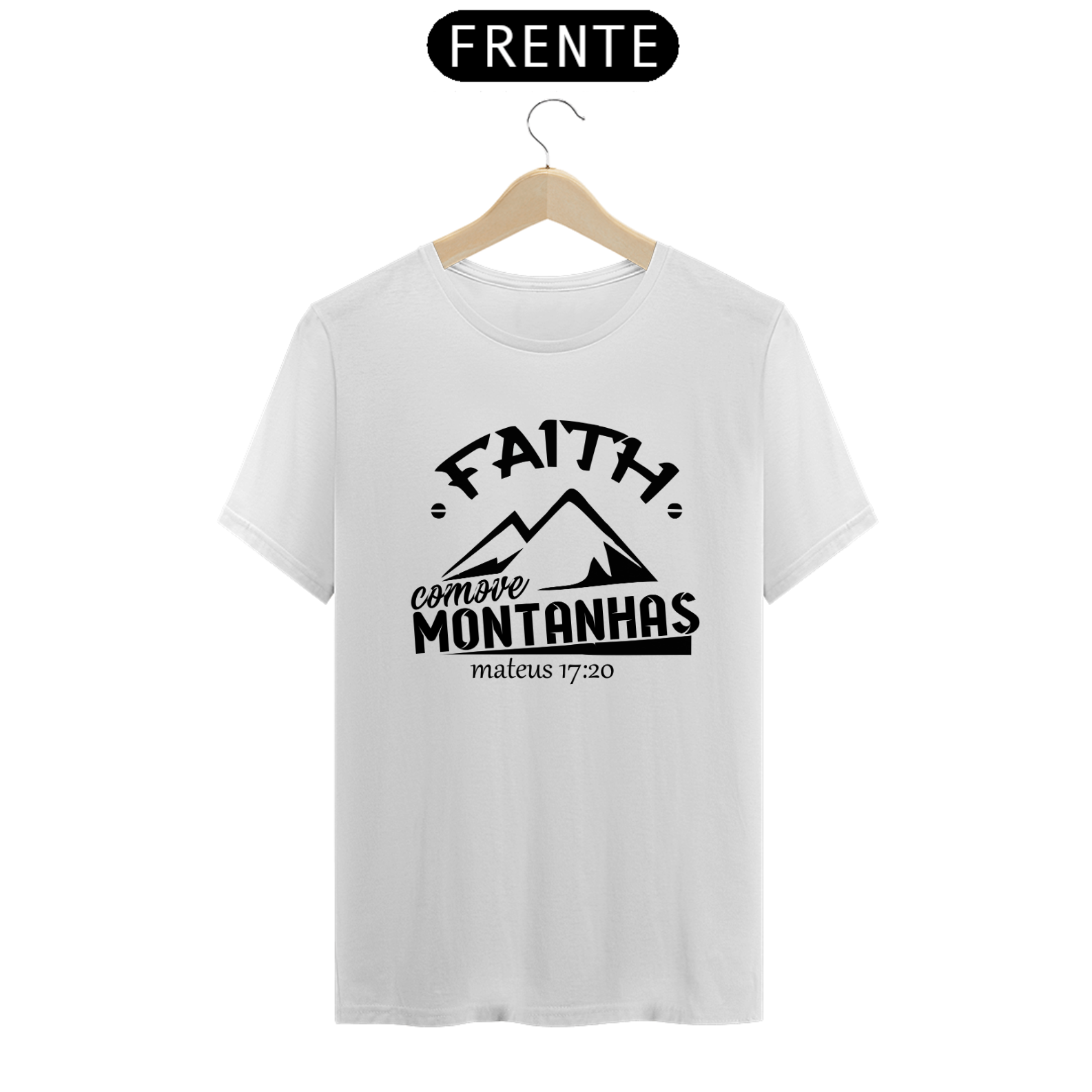 Nome do produto: Camiseta masculina Fé