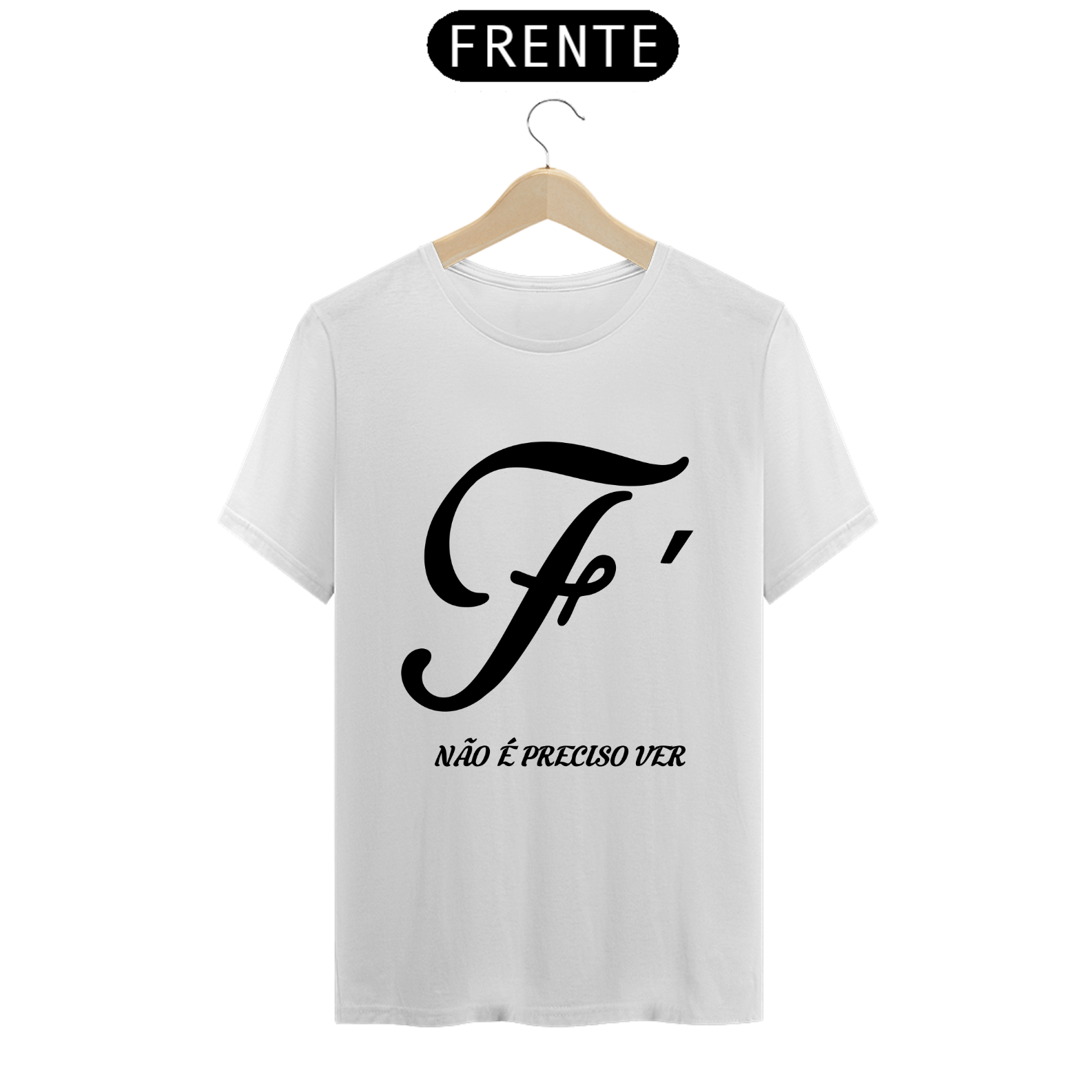 Nome do produto: Camiseta masculina Fé