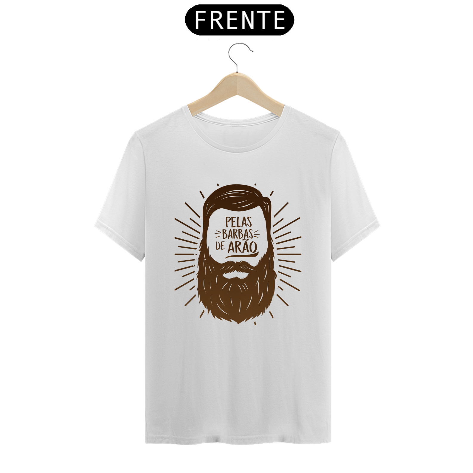 Nome do produto: Camiseta masculina Barbas de Arão