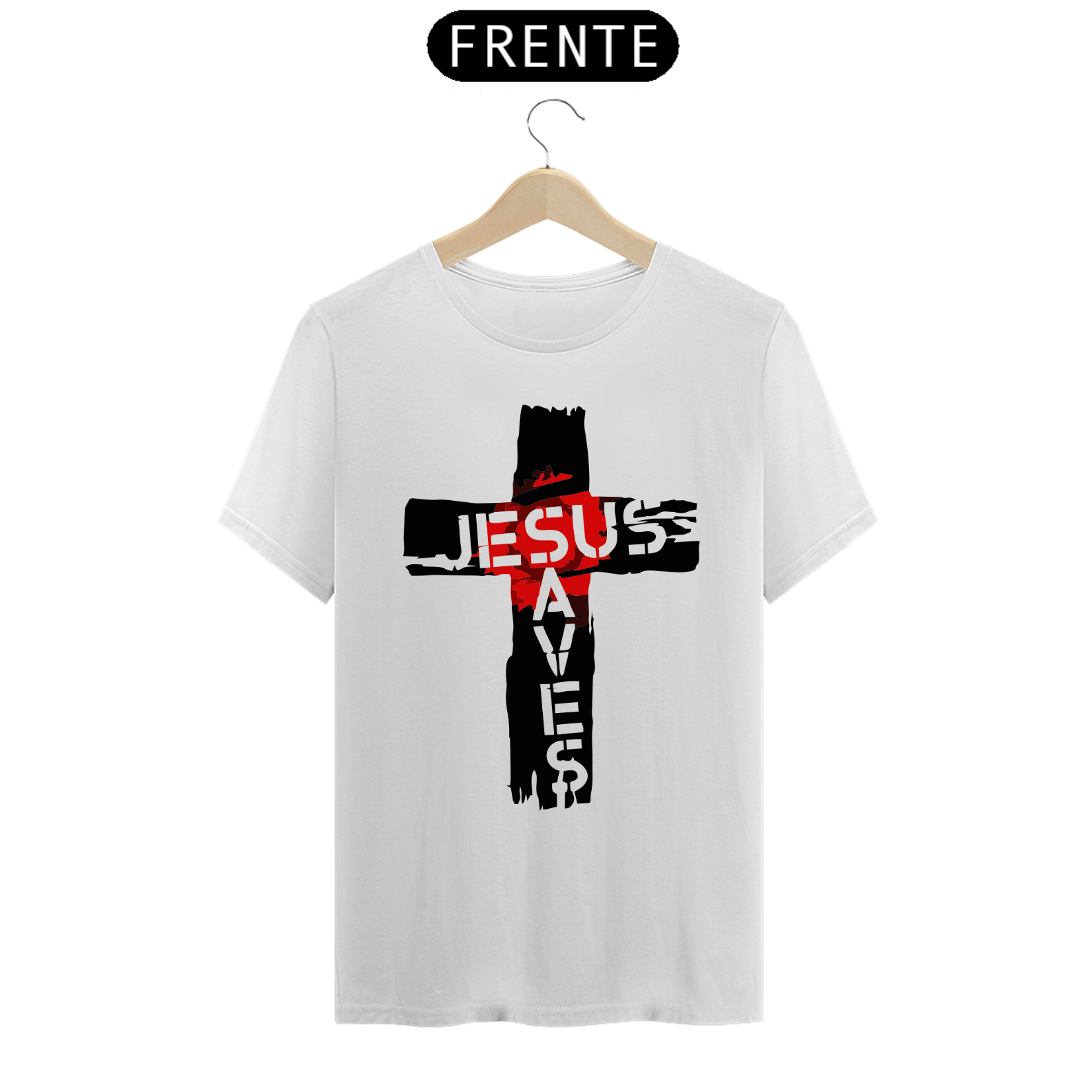 Nome do produto: Camiseta masculina Salvação