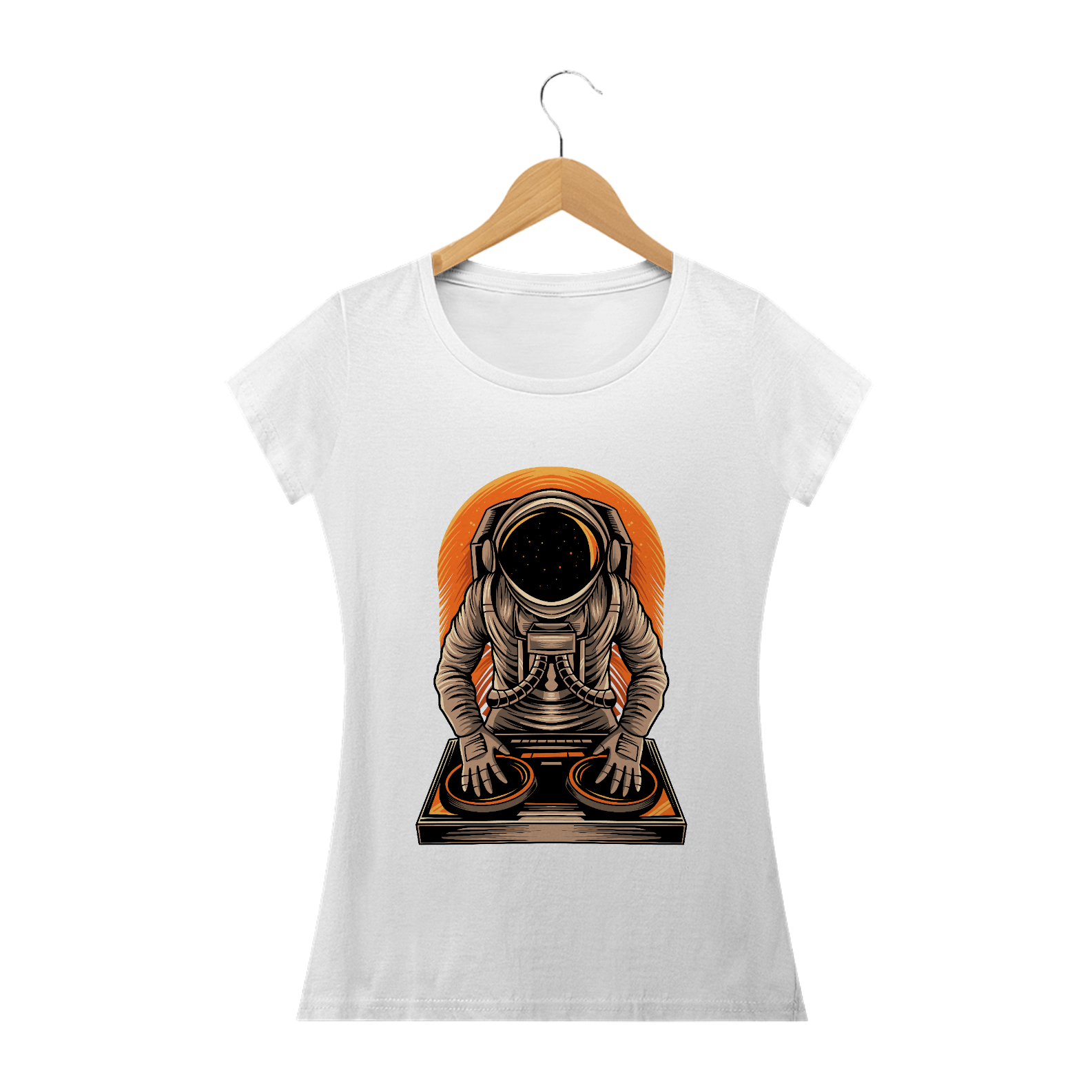 Nome do produto: Camiseta baby long feminina Cosmonauta