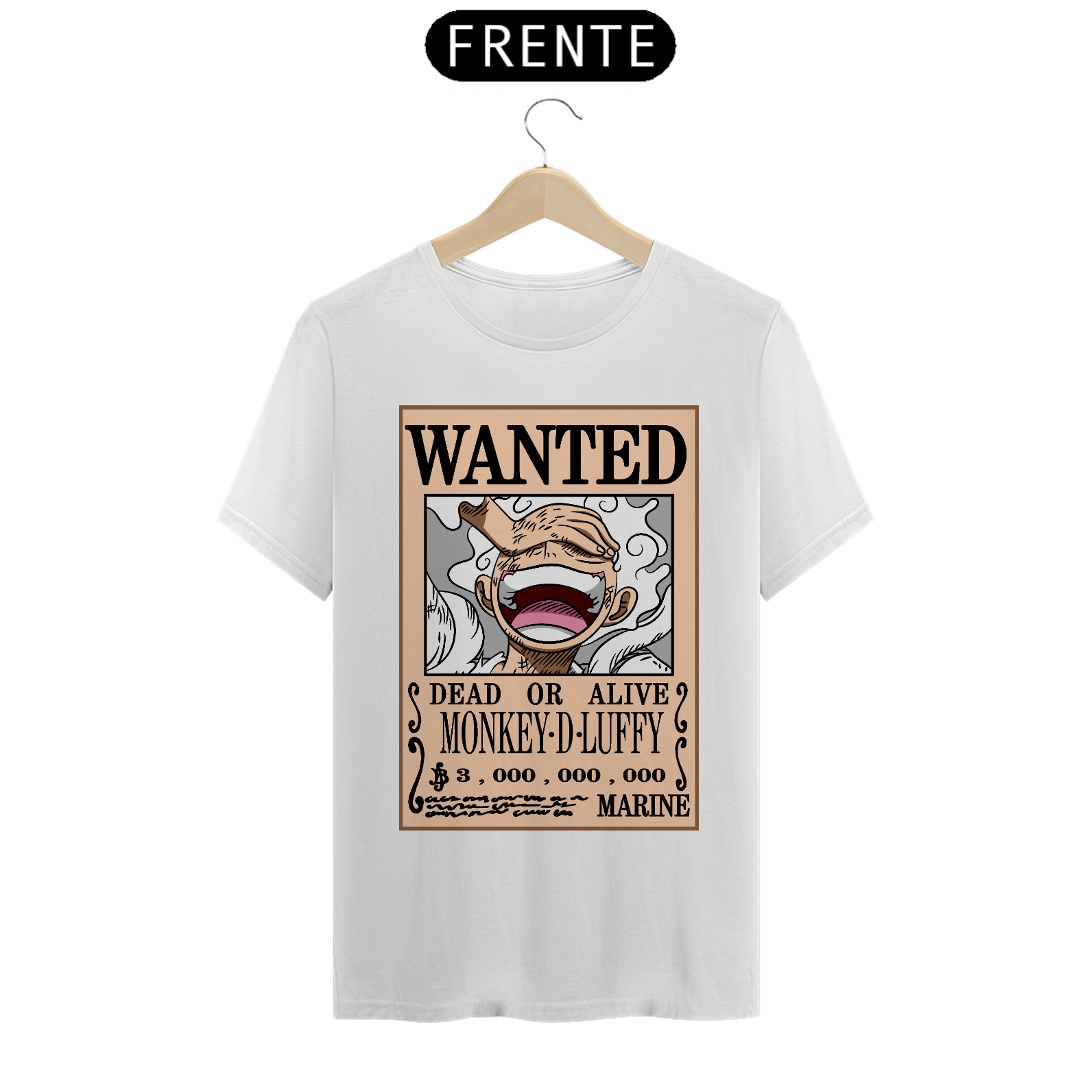 Nome do produto: Camiseta masculina Cartaz Monkey D Luffy