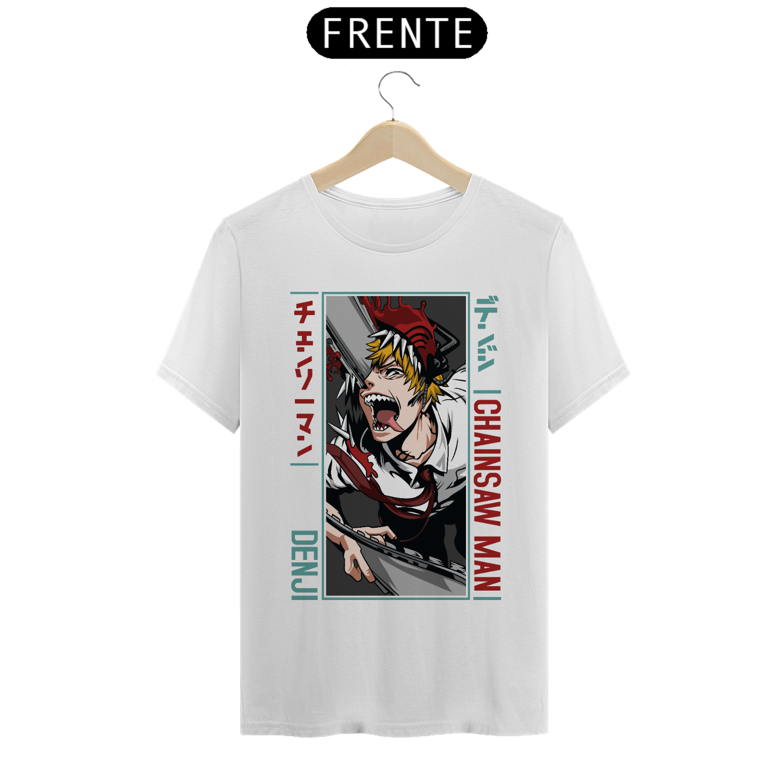 Nome do produto: Camiseta masculina Chainsaw man