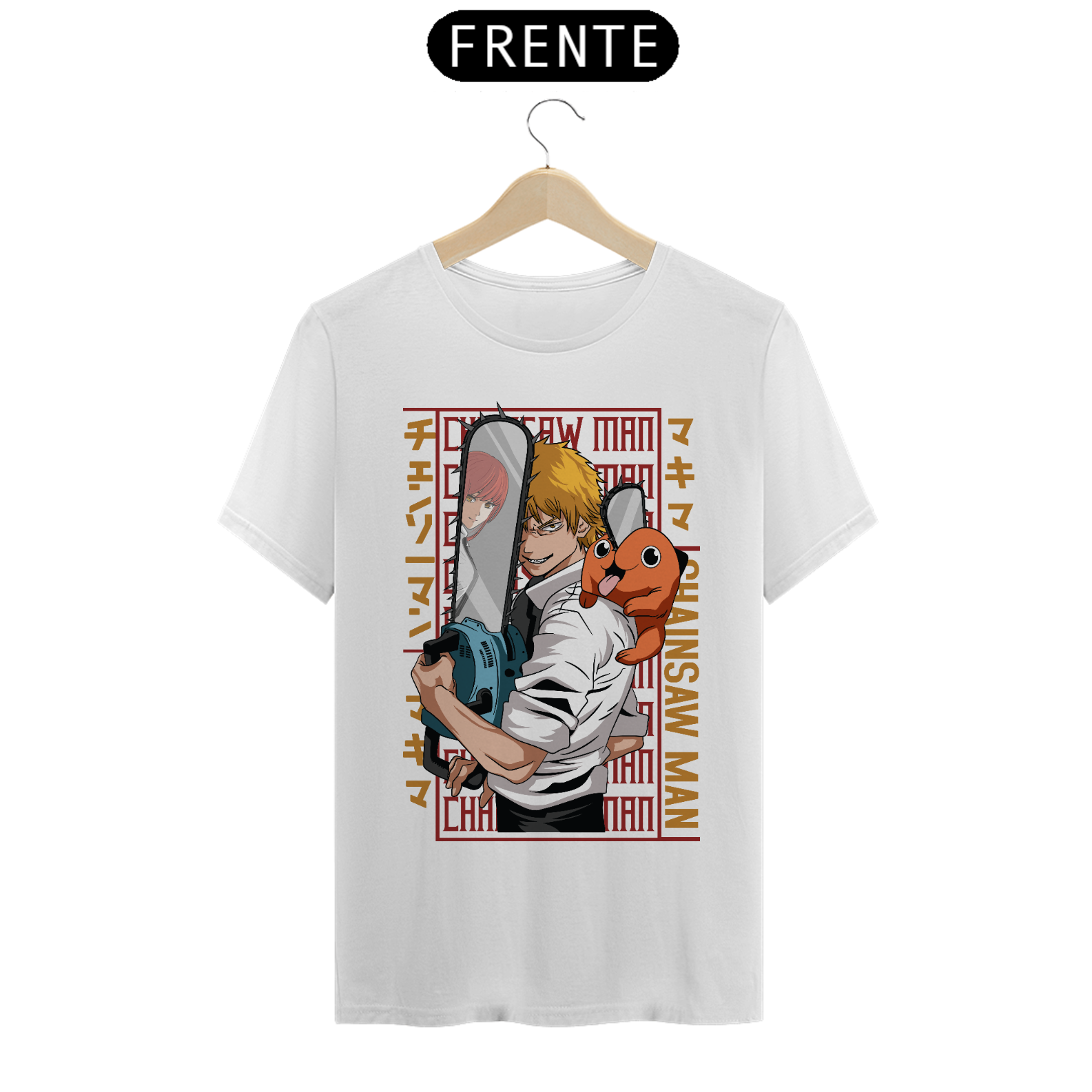 Nome do produto: Camiseta masculina Pochita