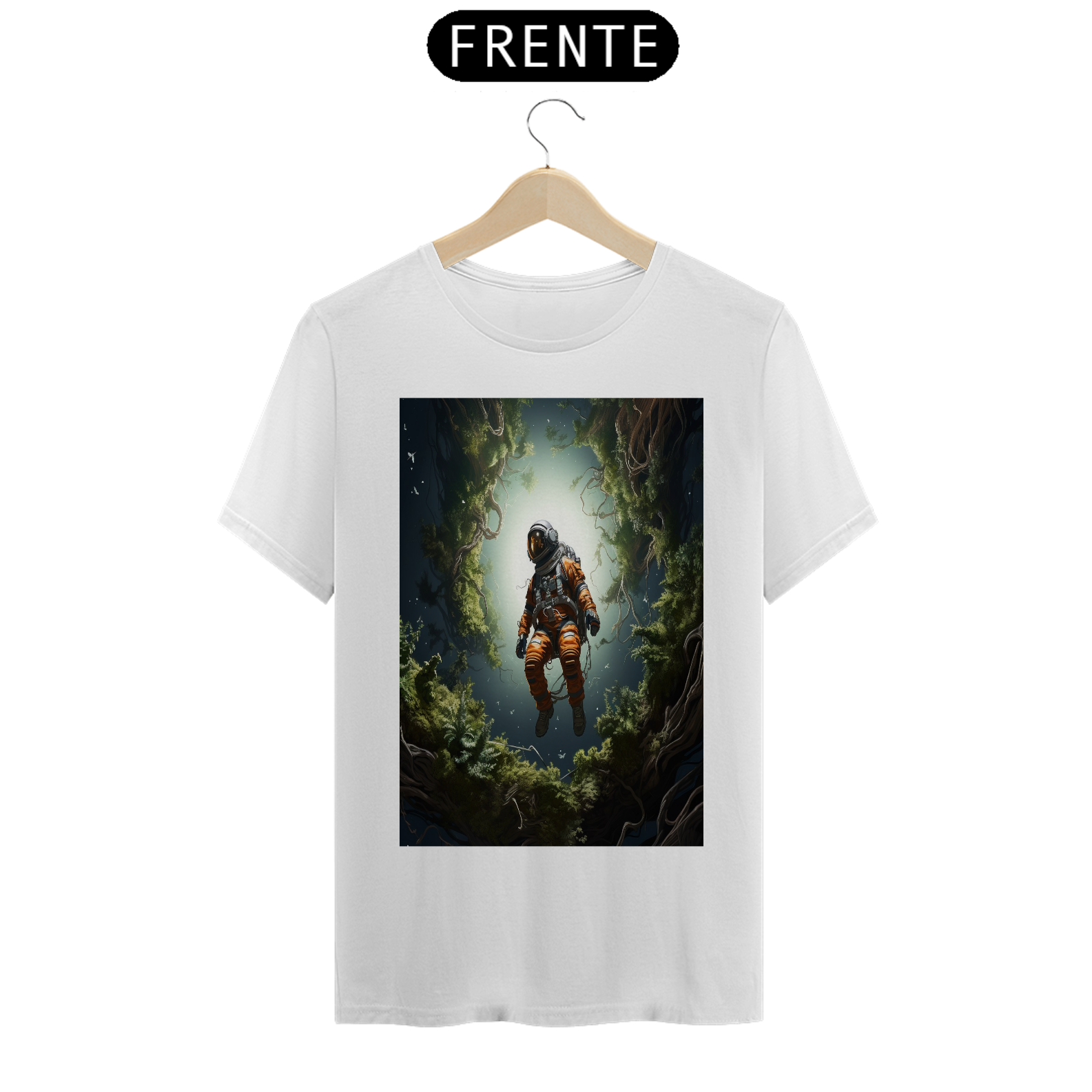 Nome do produto: Camiseta masculina Cosmonauta