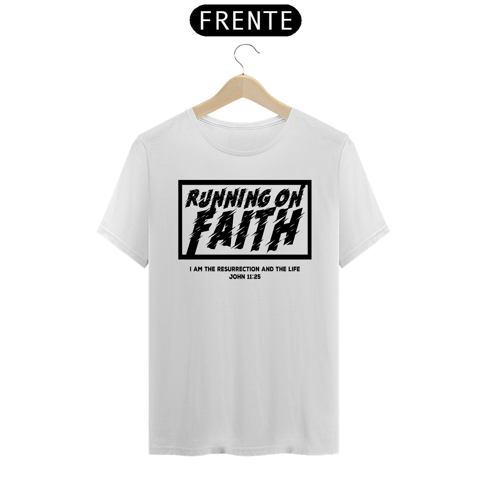 Nome do produto: Camiseta masculina Correndo na fé