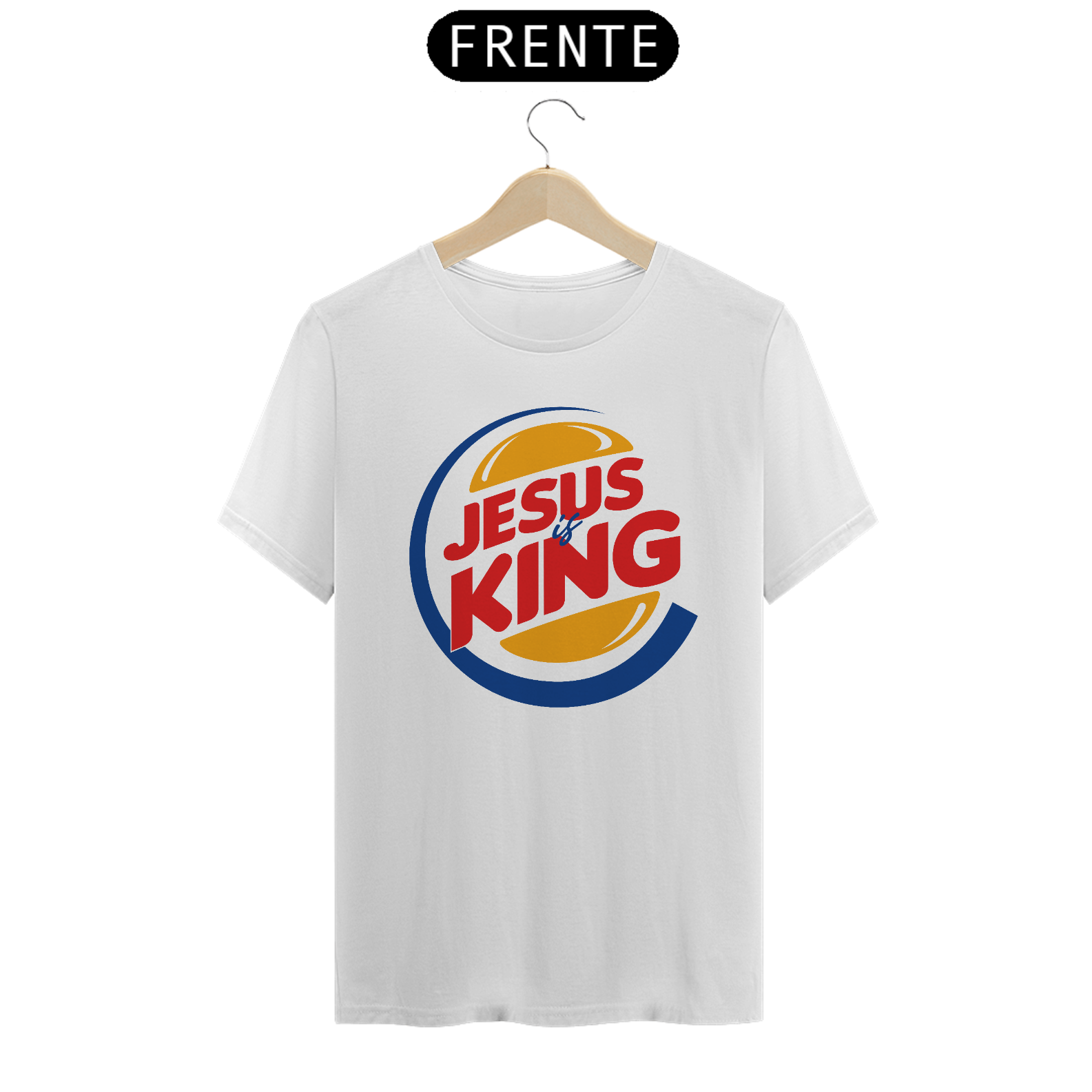 Nome do produto: Camiseta masculina Jesus é Rei