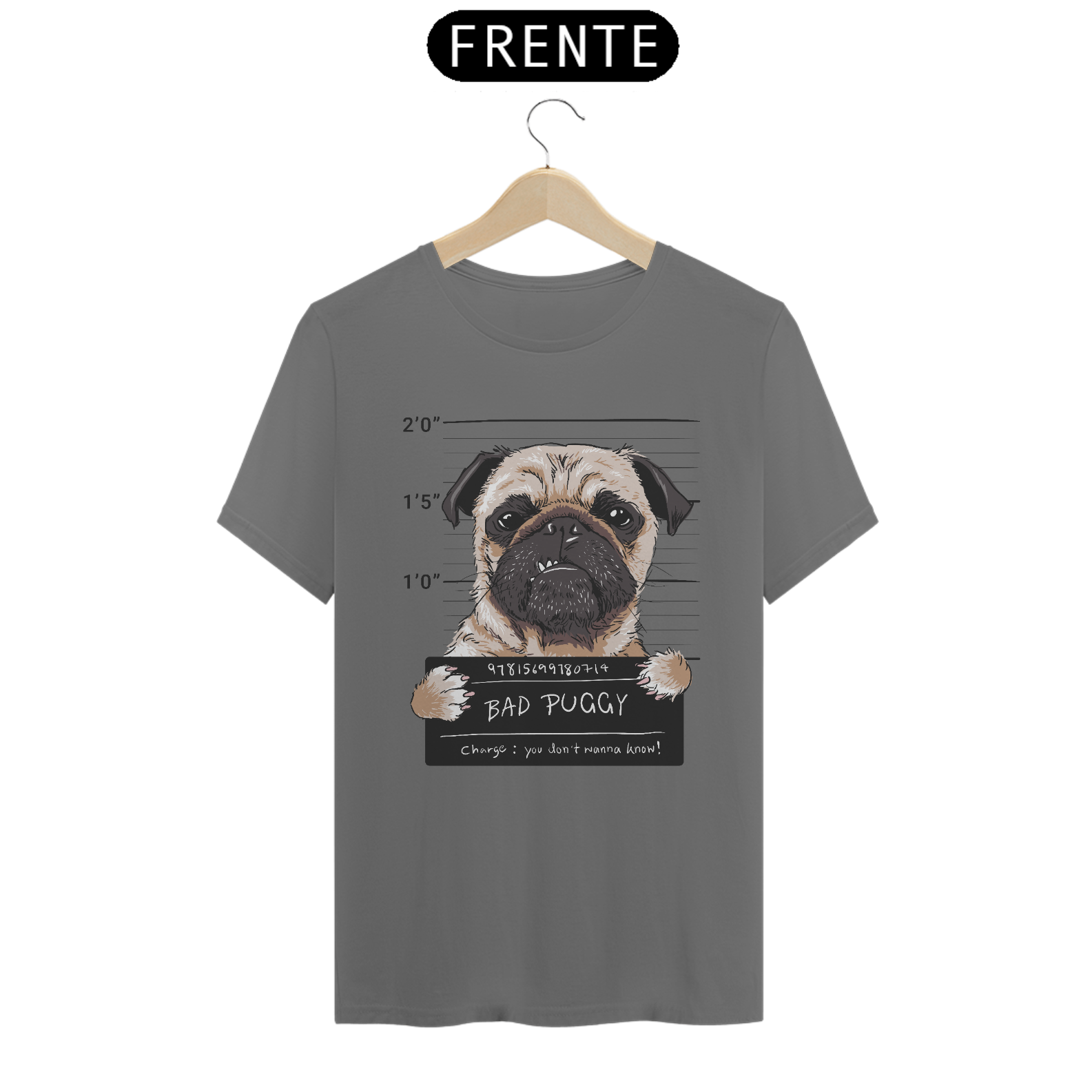 Nome do produto: Camiseta estonada Bad Puggy