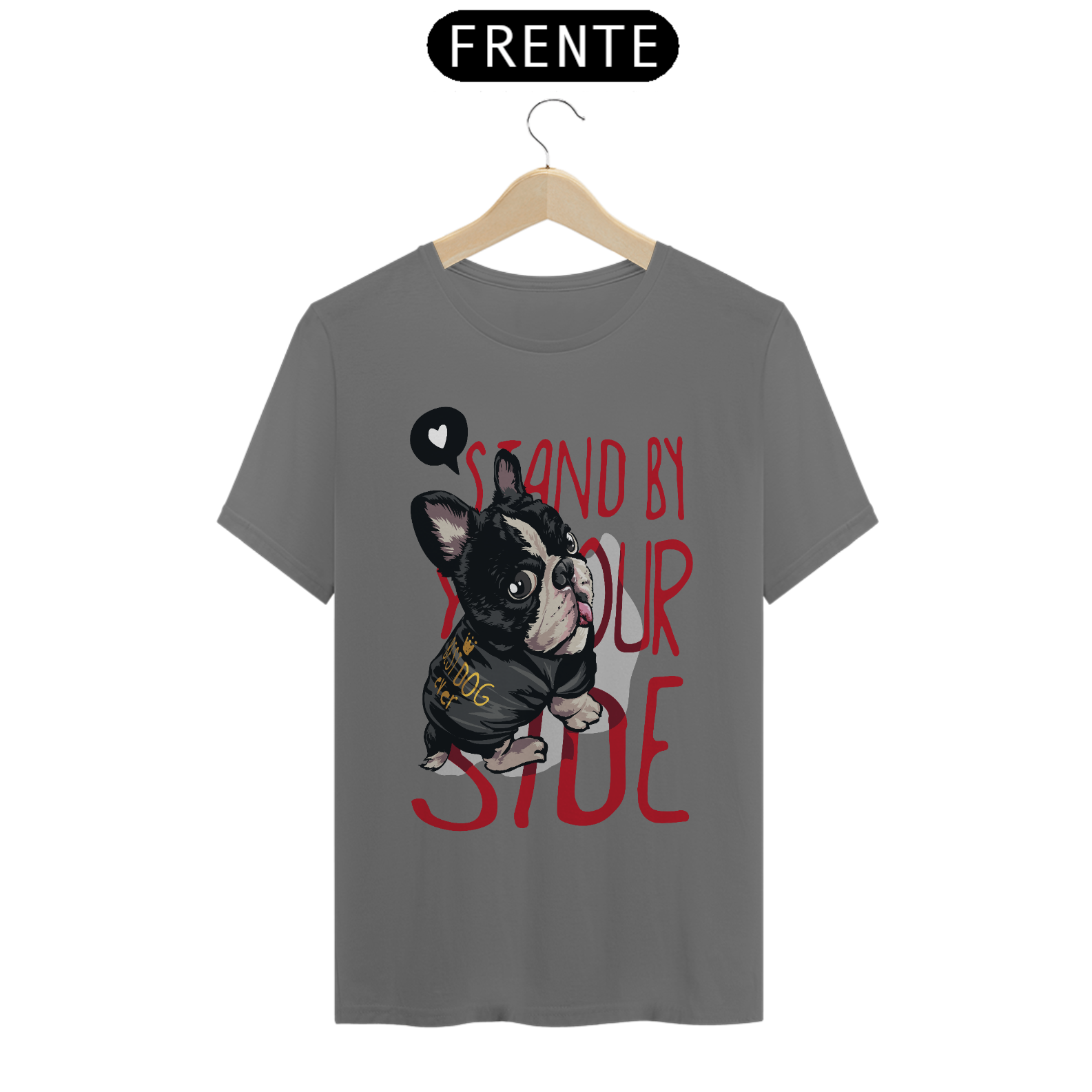 Nome do produto: Camiseta masculina estonada Puggy