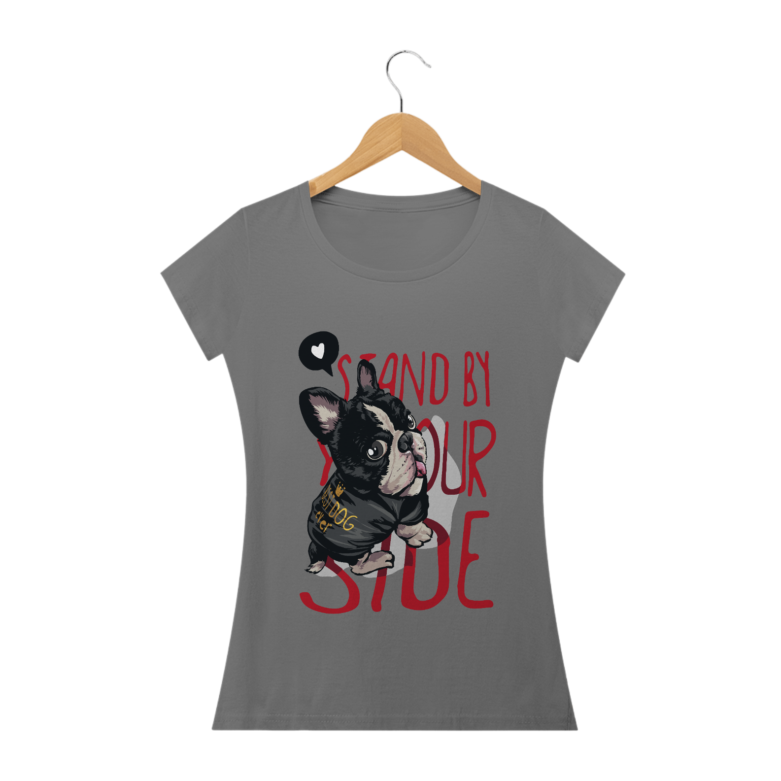 Nome do produto: Camiseta feminina baby long estonada Puggy