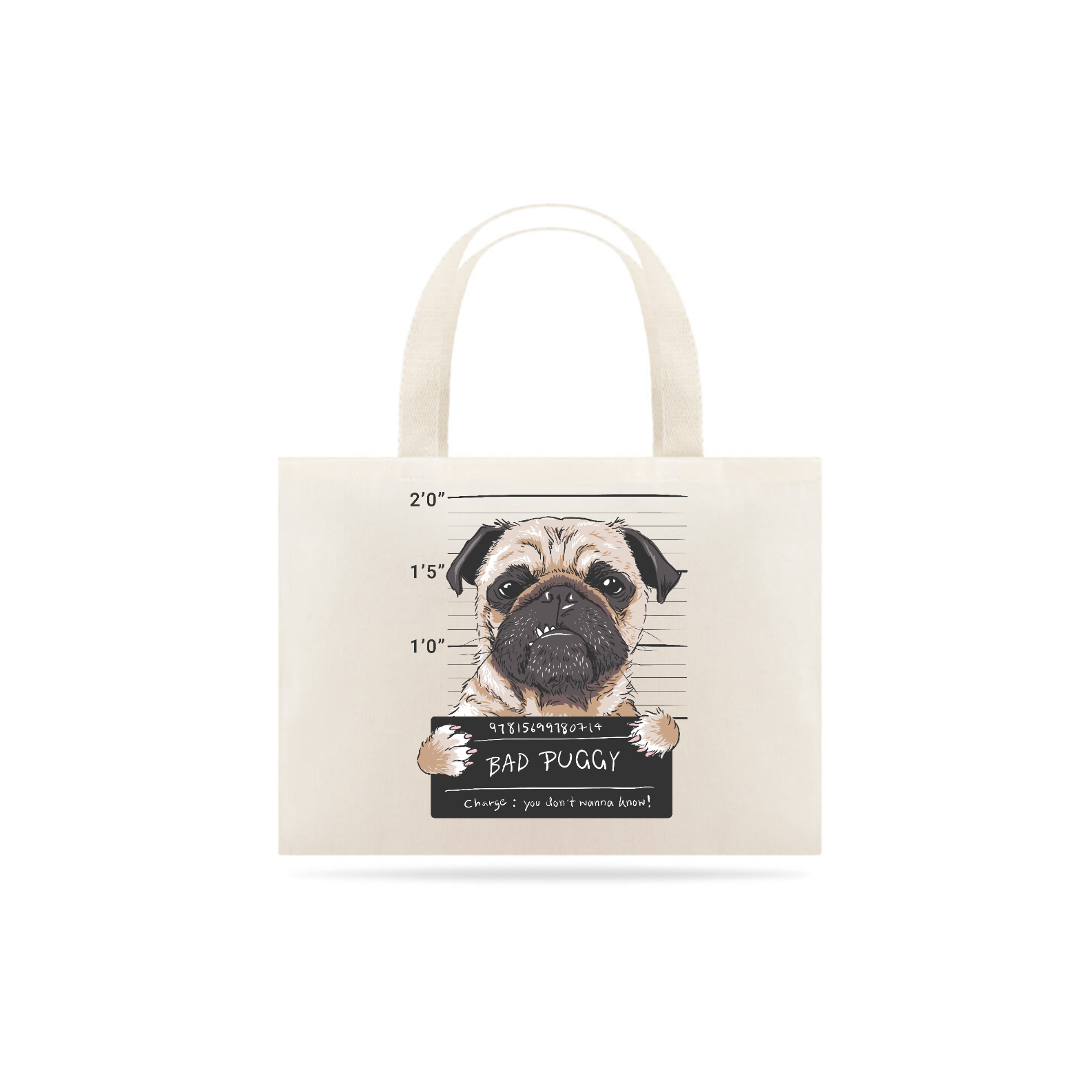 Nome do produto: Ecobag Bad Puggy