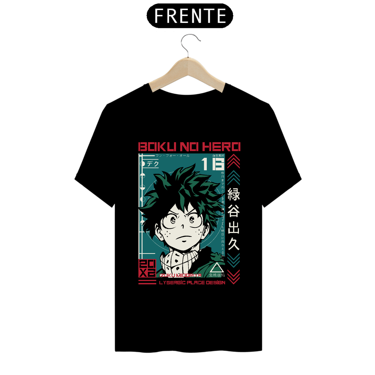 Nome do produto: Camiseta masculina My Hero Academia